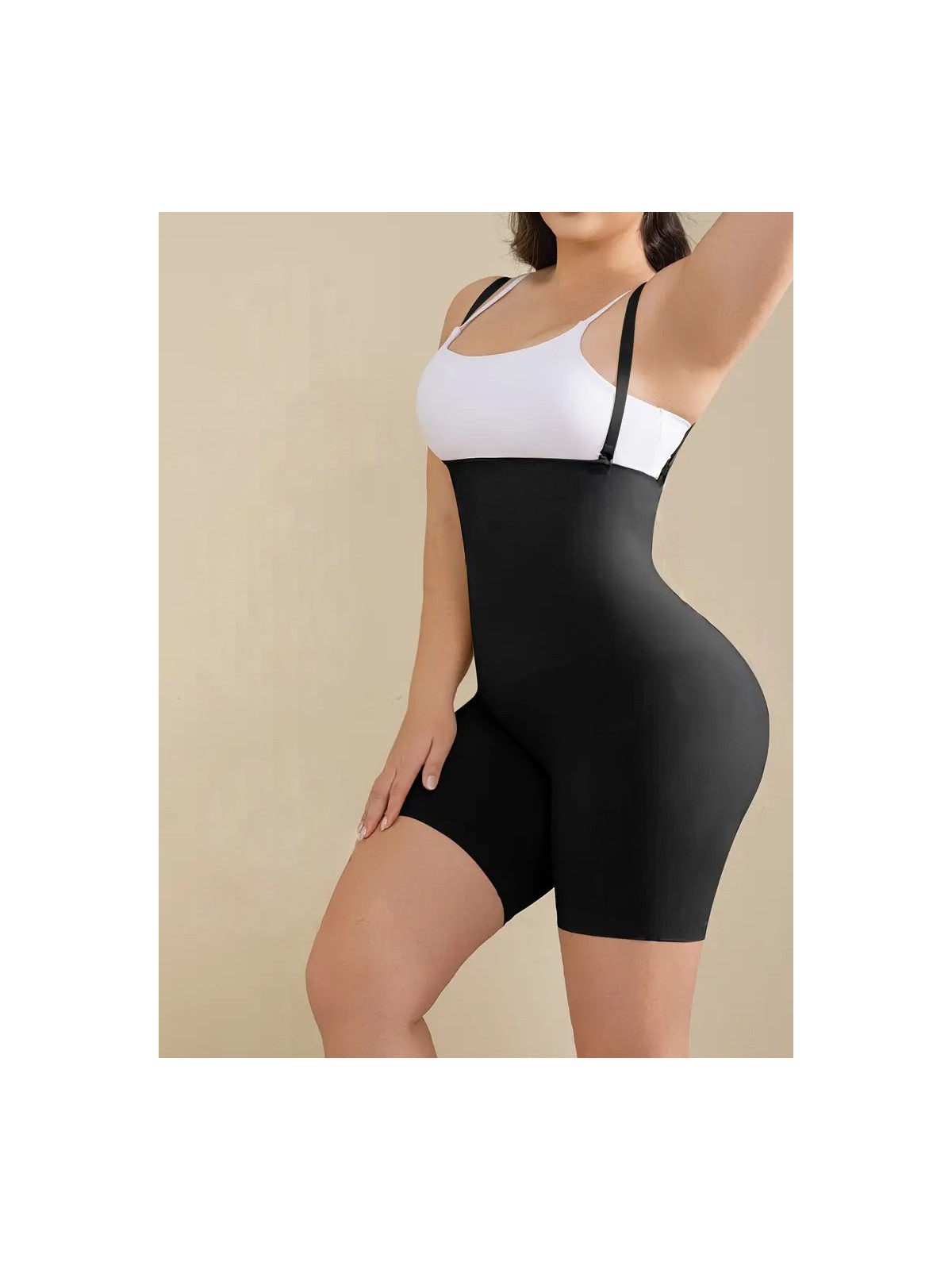 Mistirik Pagliye Model Toparlayıcı Lazer Kesim Askılı Şort Korse - Görsel 3