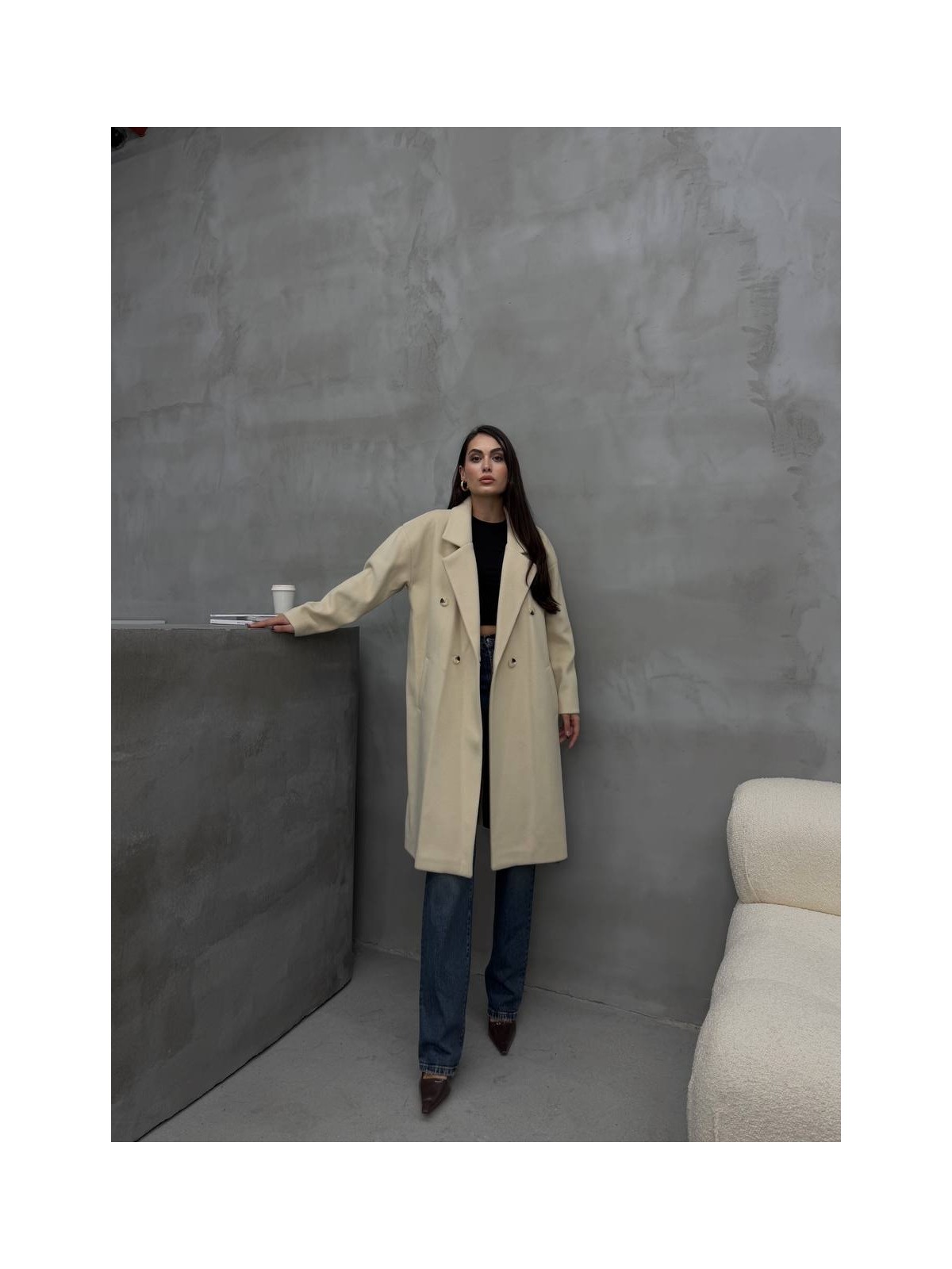 Faf Tekstil Pure Elegance Uzun Kaban