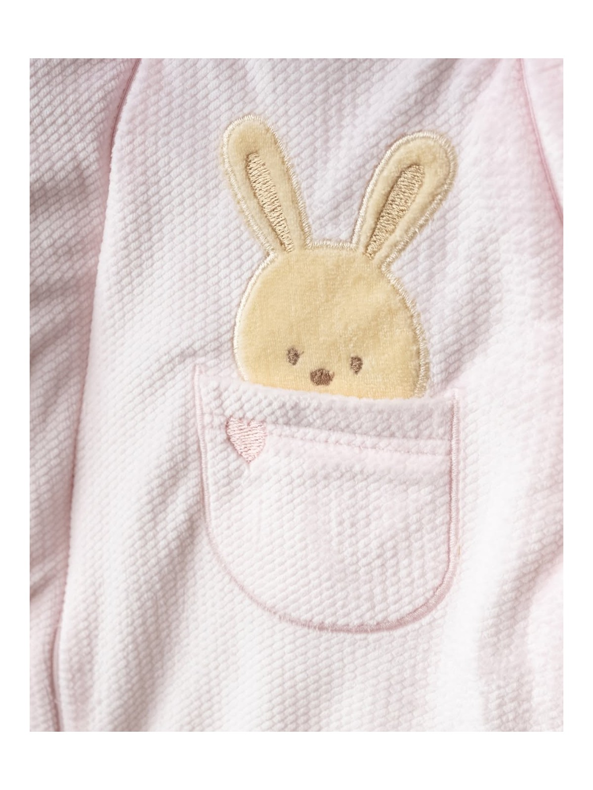 Bebitof Sevimli Tavşan Desenli Kapüşonlu Wellsoft Astarlı Astronot Kozmonot Tulum - Görsel 4