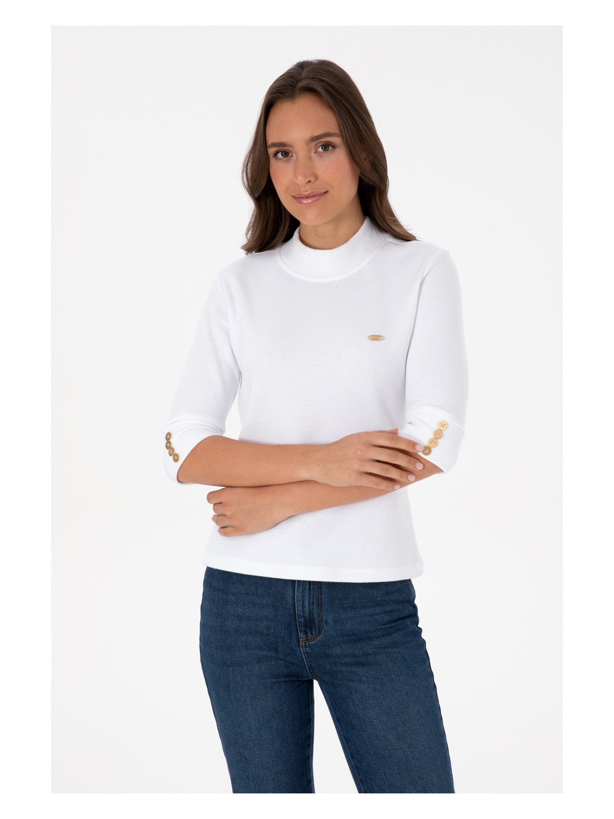 U.S. Polo Assn. U.s. Polo Assn. Kadın Siyah Sweatshirt 50314156-VR046 - Görsel 3