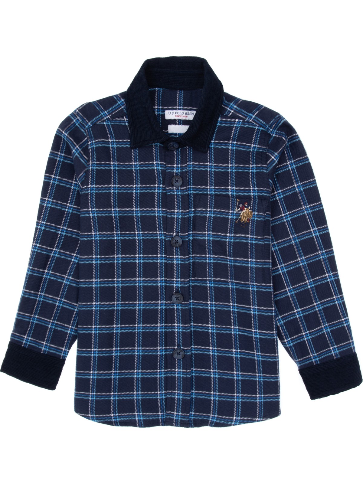 U.S. Polo Assn. U.s. Polo Assn. Erkek Çocuk Indigo Gömlek Desenli 50316674-VR028