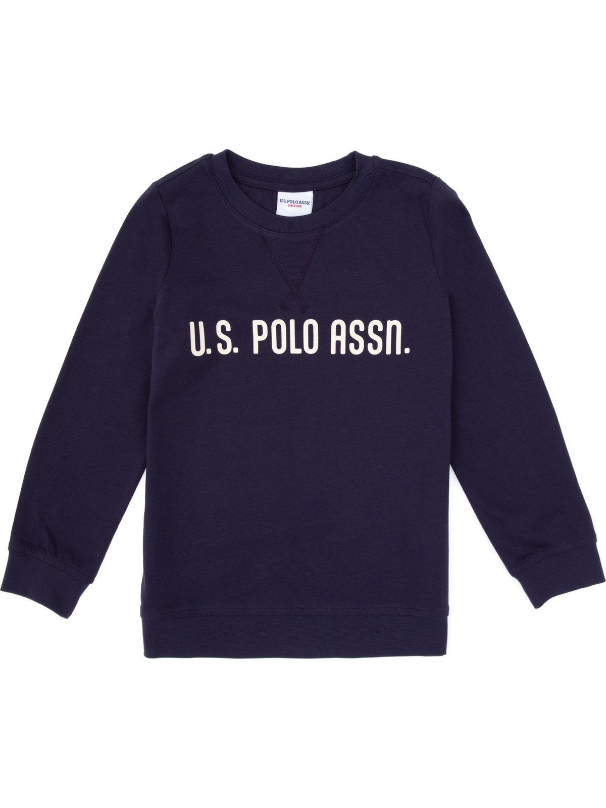 U.S. Polo Assn. Erkek Çocuk Açık Haki Bisiklet Yaka Sweatshirt 50314939-VR183 - Görsel 3