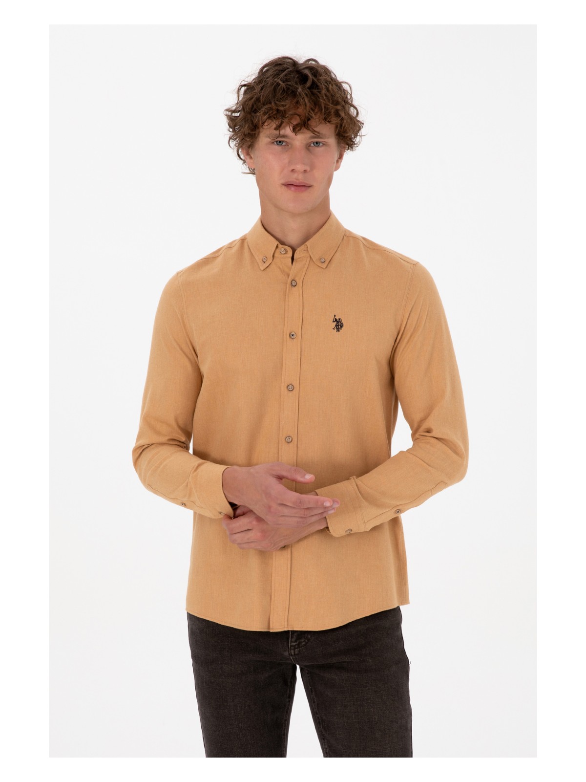 U.S. Polo Assn. U.s. Polo Assn. Erkek Açık Mavi Gömlek Basic 50316721-VR003 - Görsel 7