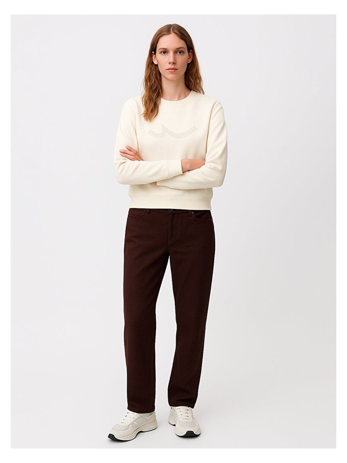 LTB Ltb DIFODI Logolu Yuvarlak Yaka Sweatshırt - Görsel 3