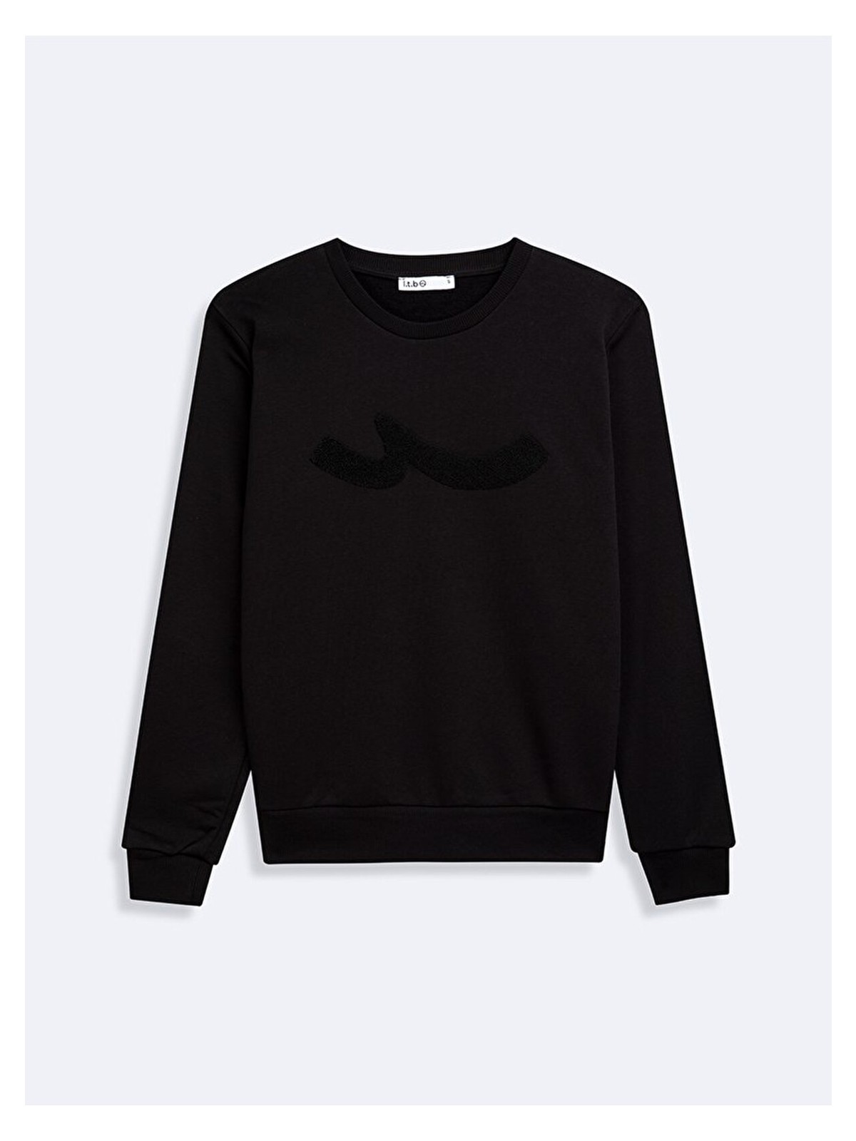 LTB Uzun Kollu Bisiklet Yaka Sıgn Baskılı Gri Sweatshırt - Görsel 3