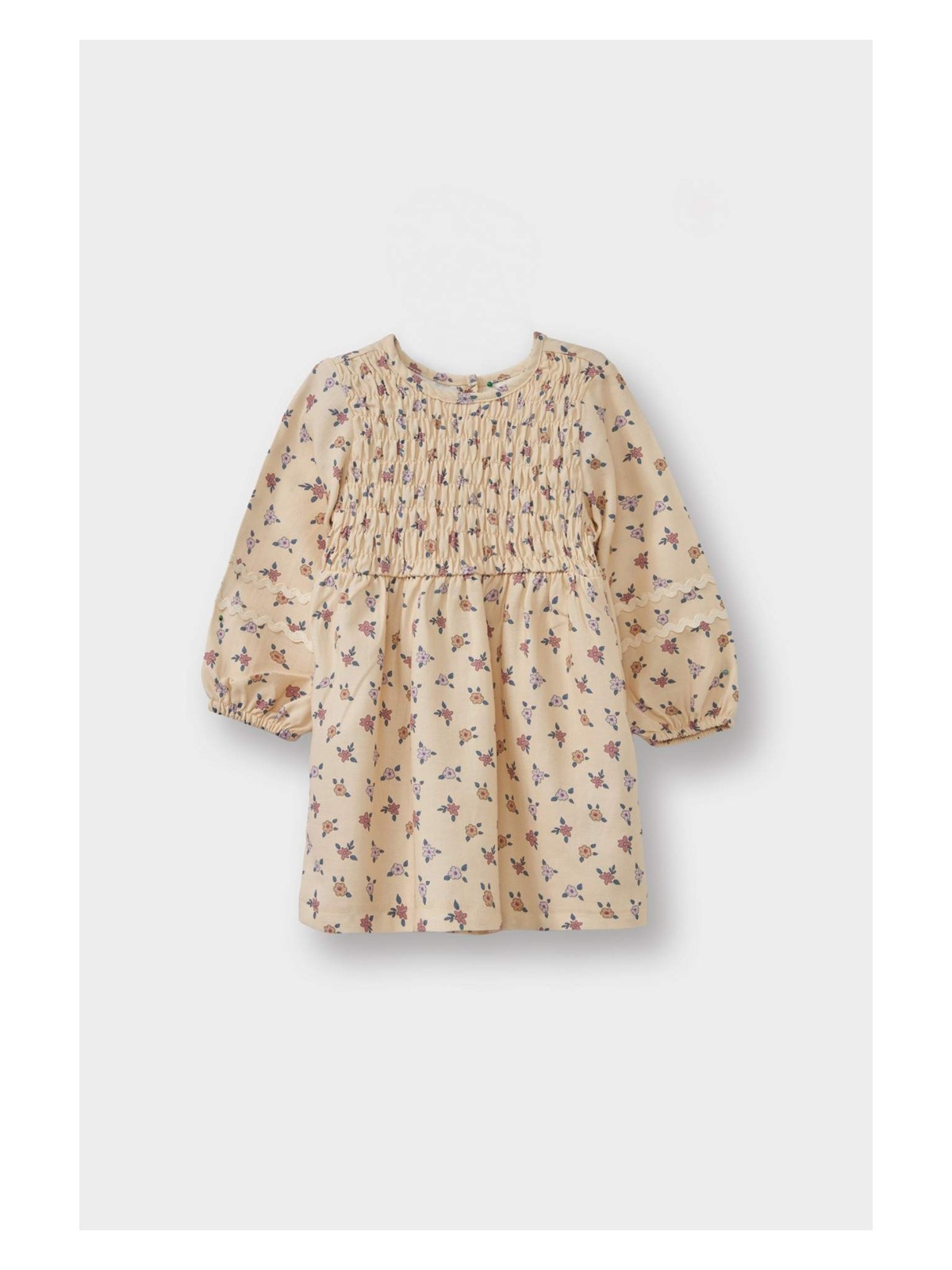 DeFacto %100 Pamuklu Çiçekli Elbise Kız Bebek G3513A525AU