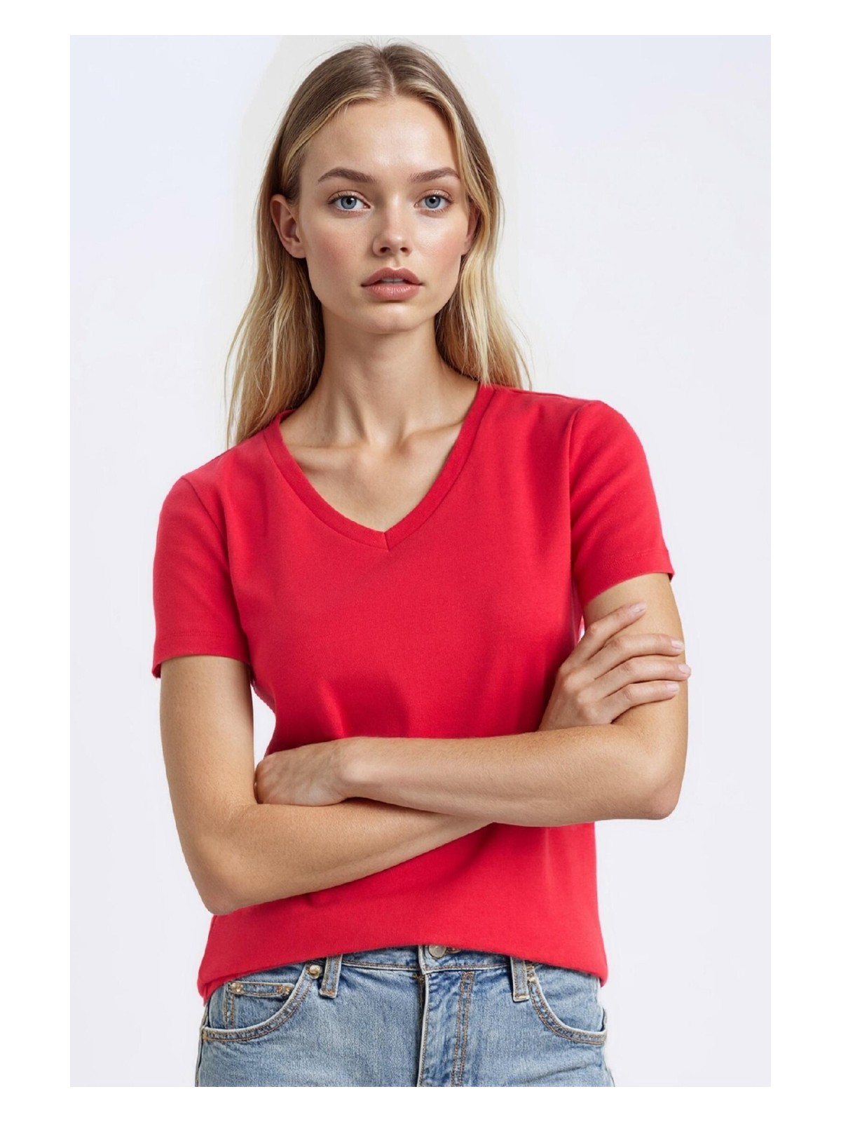 DeFacto %100 Pamuk Slim Fit Basic Ribana Tişört I1080AZ25SP - Görsel 8