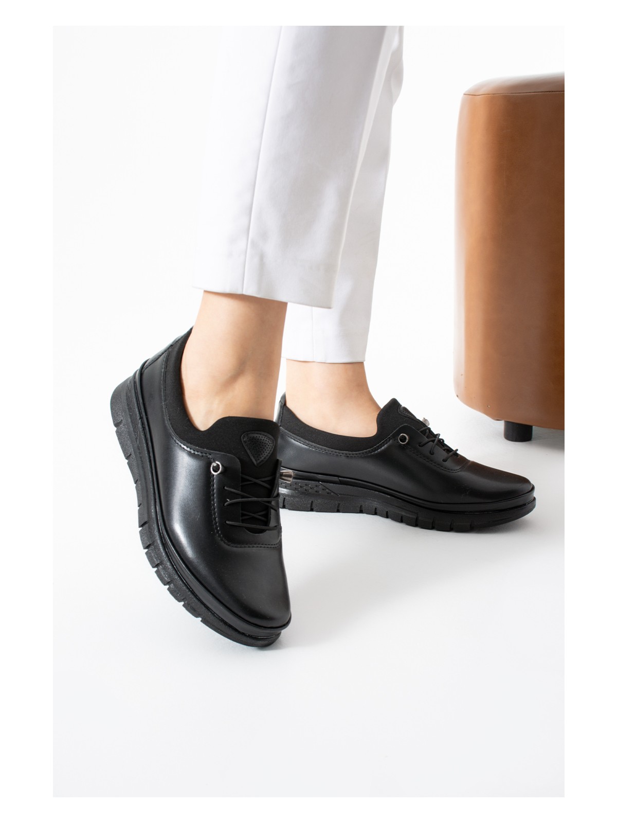 Kaof Shoes Kadın Bordo Ortopedik Anne Babet Ayakkabı Anne Ayakkabısı Kadın Günlük Ayakkabı Kadın Klasik Ayakkabı Anne Ayakkabı Ayzen - Görsel 5