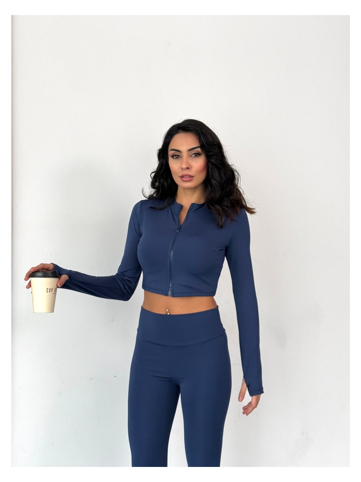 Edsize Slim Fit Yüksek Bel Toparlayıcı Crop Kadın 2’li Tayt Takım