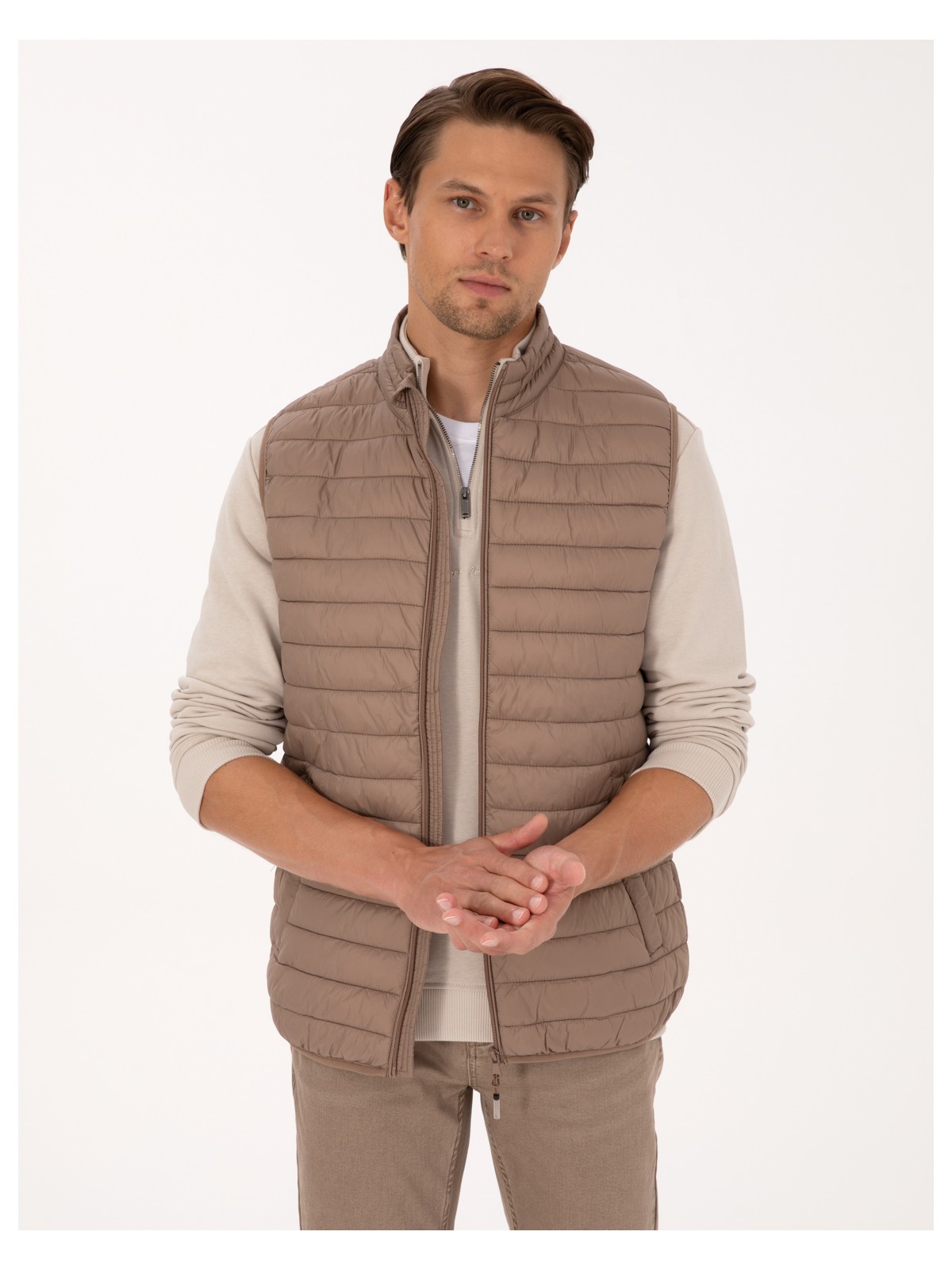 Pierre Cardin Erkek Antrasit Kapitone Yelek 50313897-VR006 - Görsel 3