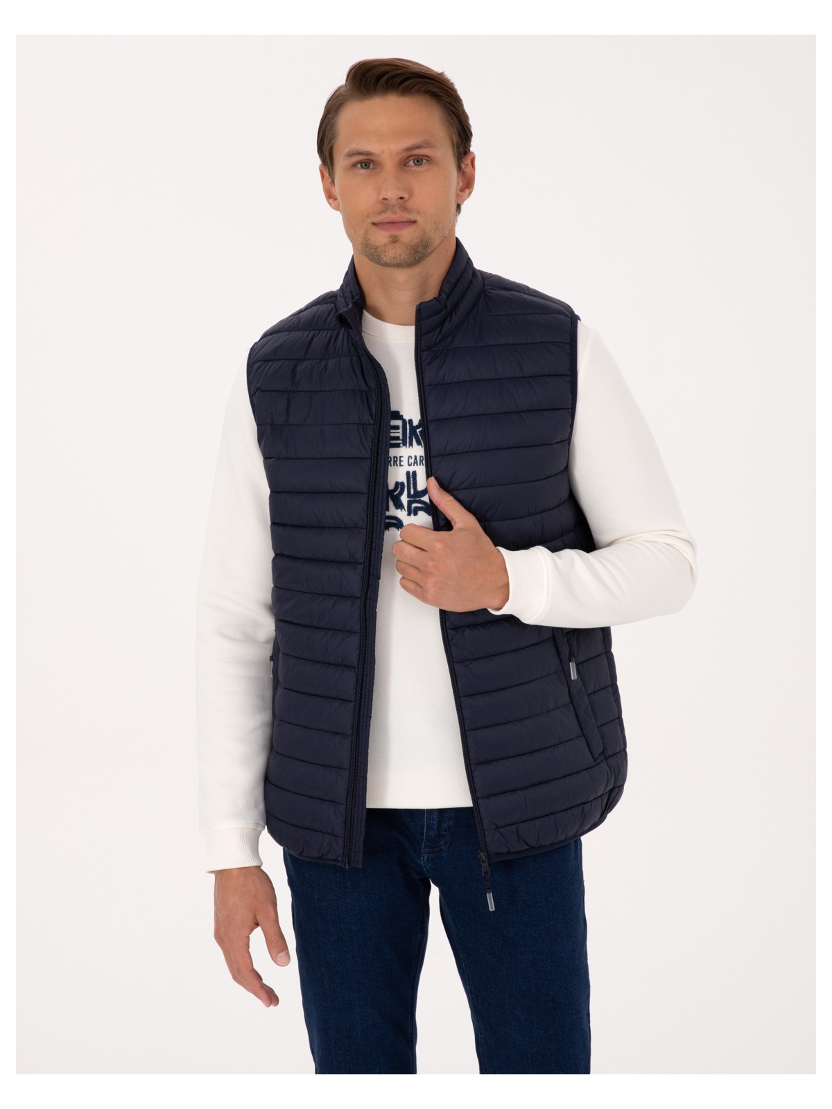 Pierre Cardin Erkek Antrasit Kapitone Yelek 50313897-VR006 - Görsel 4