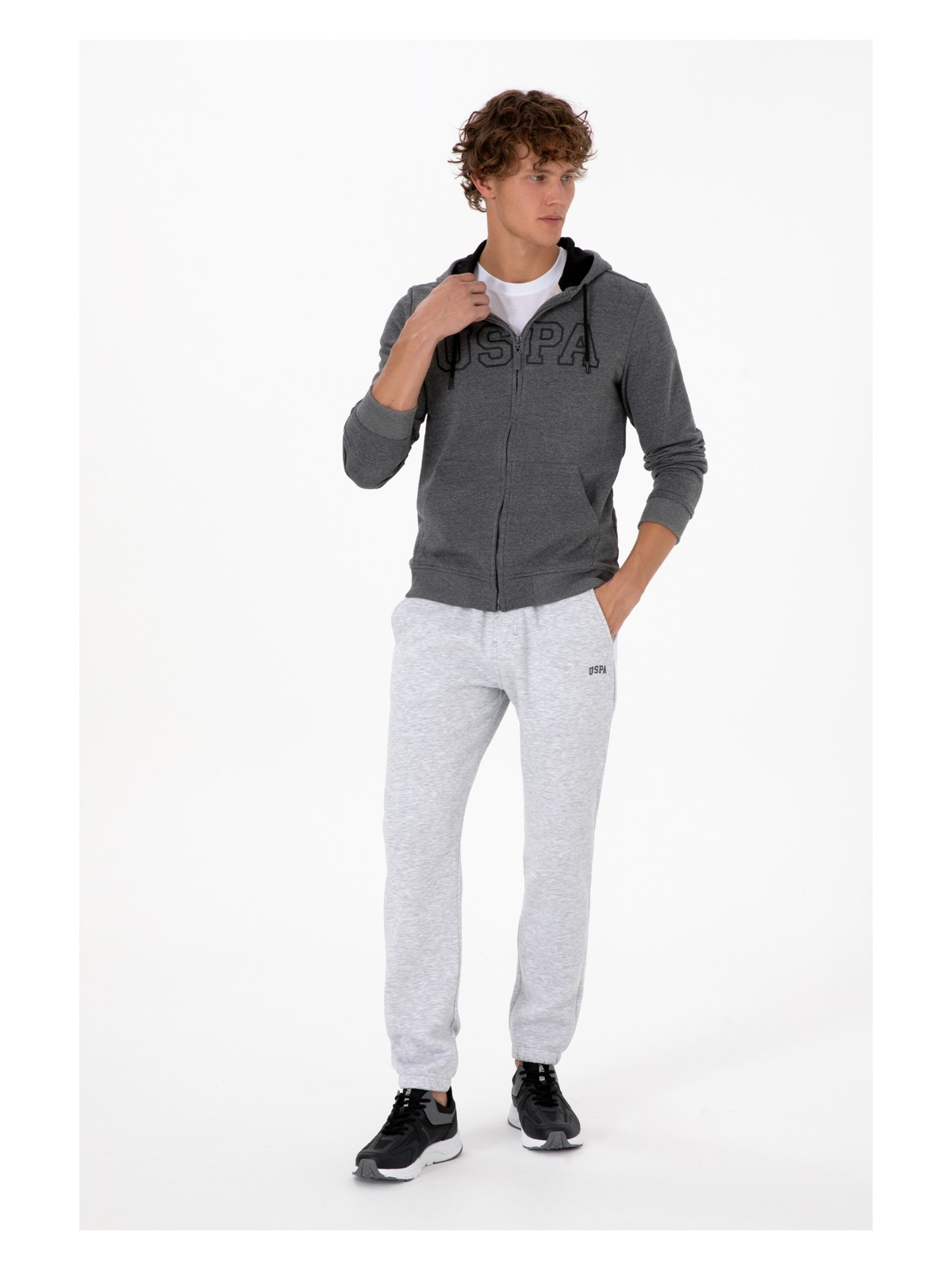 U.S. Polo Assn. Erkek Siyah Şardonlu Eşofman Altı 50313745-VR046 - Görsel 5