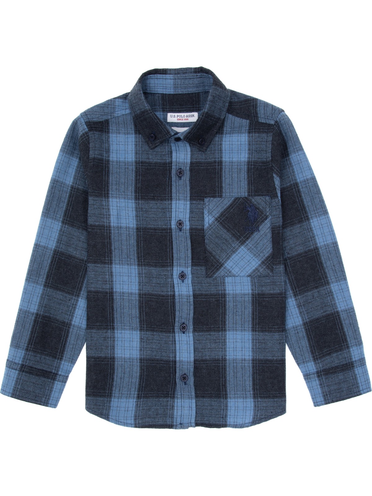 U.S. Polo Assn. U.s. Polo Assn. Erkek Çocuk Siyah Gömlek Desenli 50316669-VR046 - Görsel 3