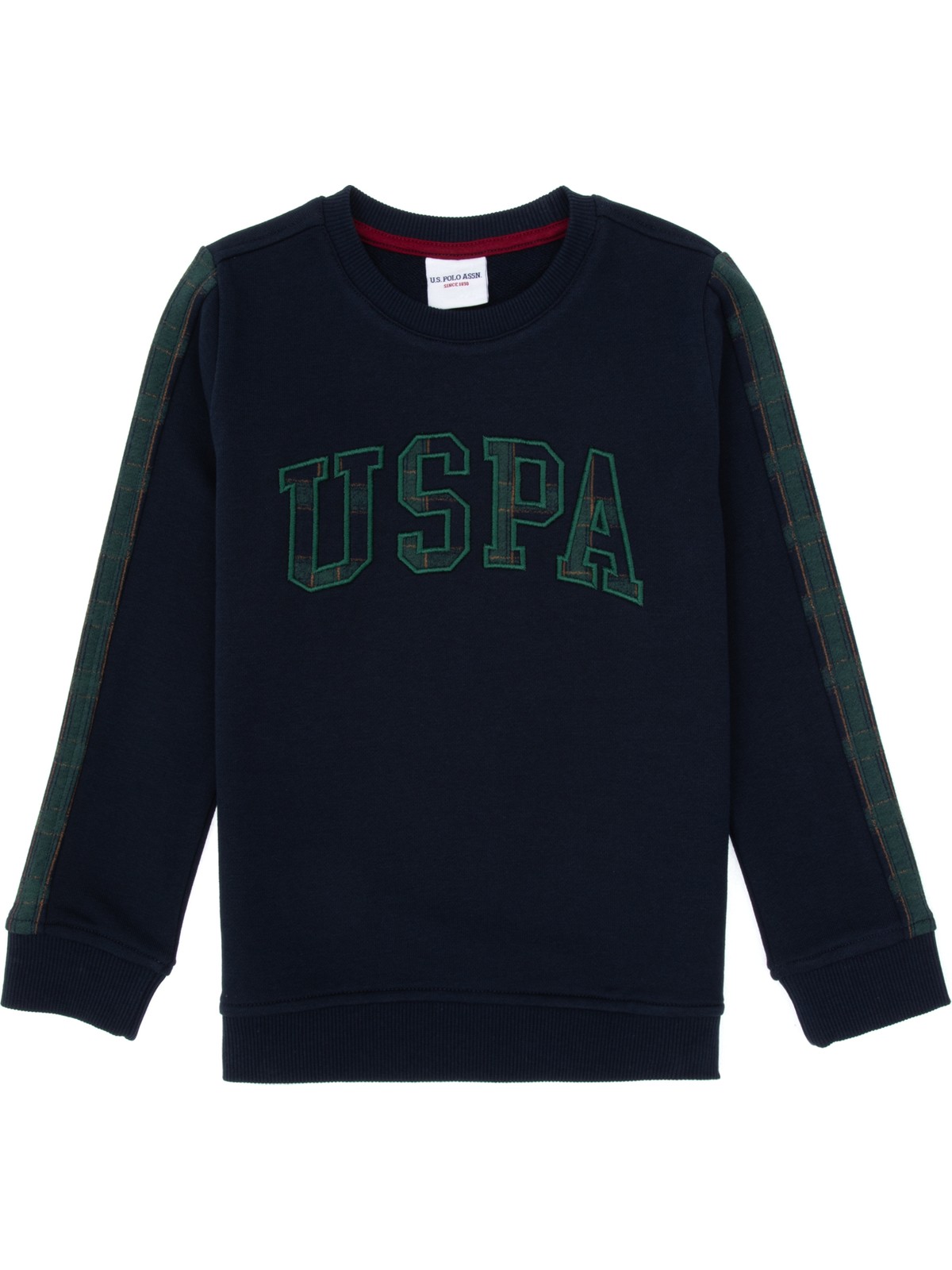 U.S. Polo Assn. Erkek Çocuk Bordo Bisiklet Yaka Sweatshirt 50316537-VR014 - Görsel 4