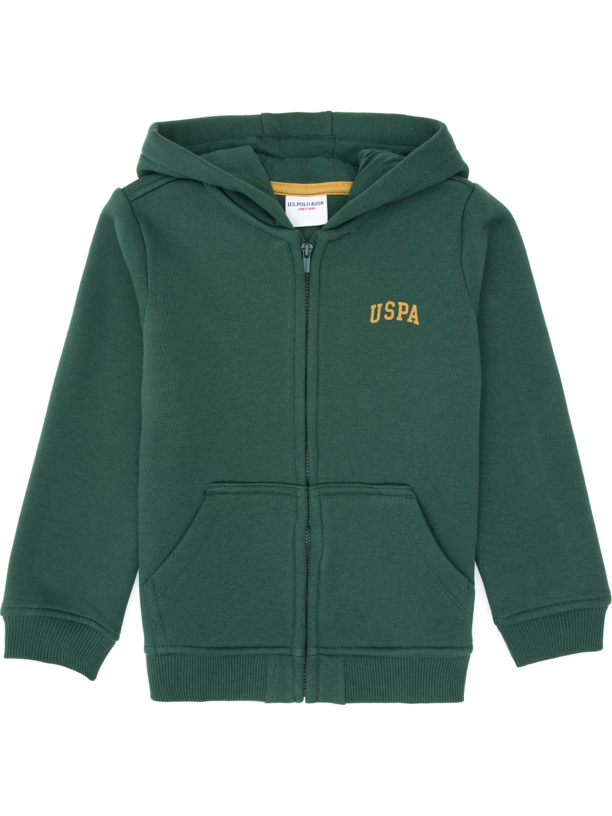 U.S. Polo Assn. Erkek Çocuk Haki Fermuarlı Kapüşonlu Sweatshirt 50313852-VR027 - Görsel 4