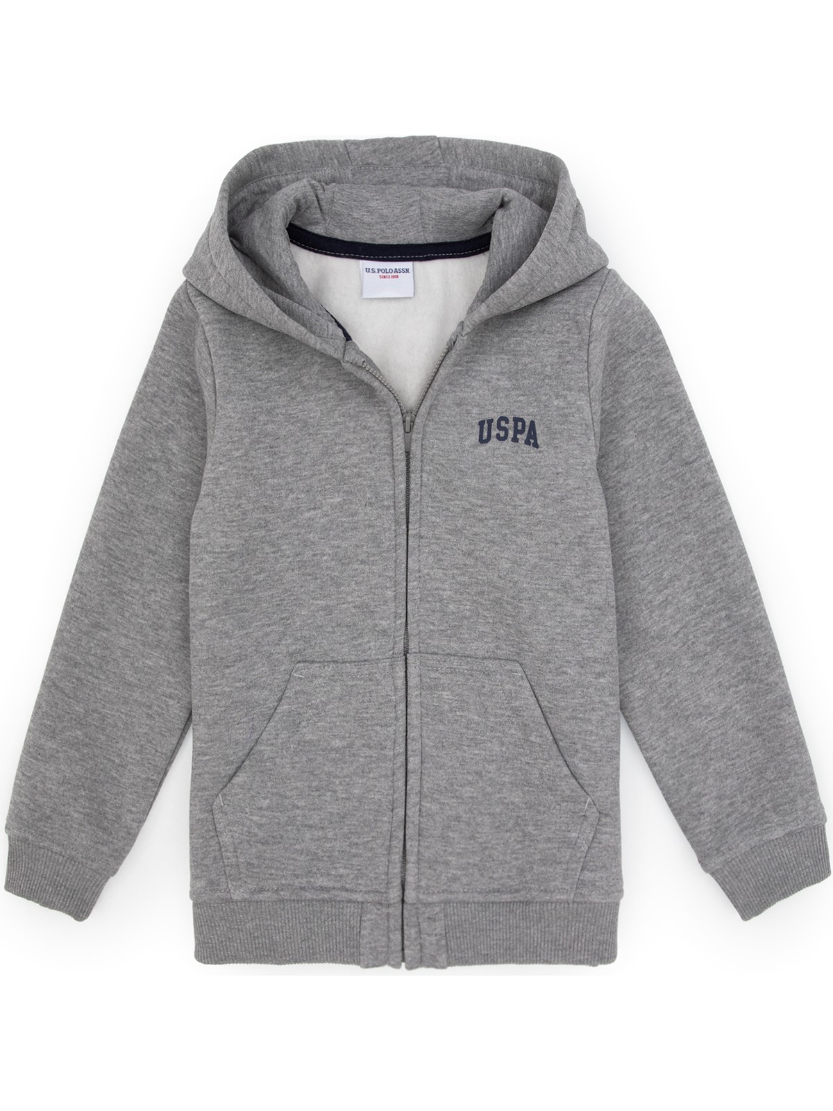 U.S. Polo Assn. Erkek Çocuk Haki Fermuarlı Kapüşonlu Sweatshirt 50313852-VR027 - Görsel 10