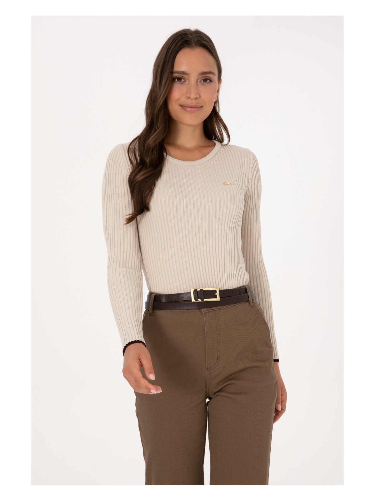 U.S. Polo Assn. Kadın Lacivert Bisiklet Yaka Kazak 50314780-VR033 - Görsel 4