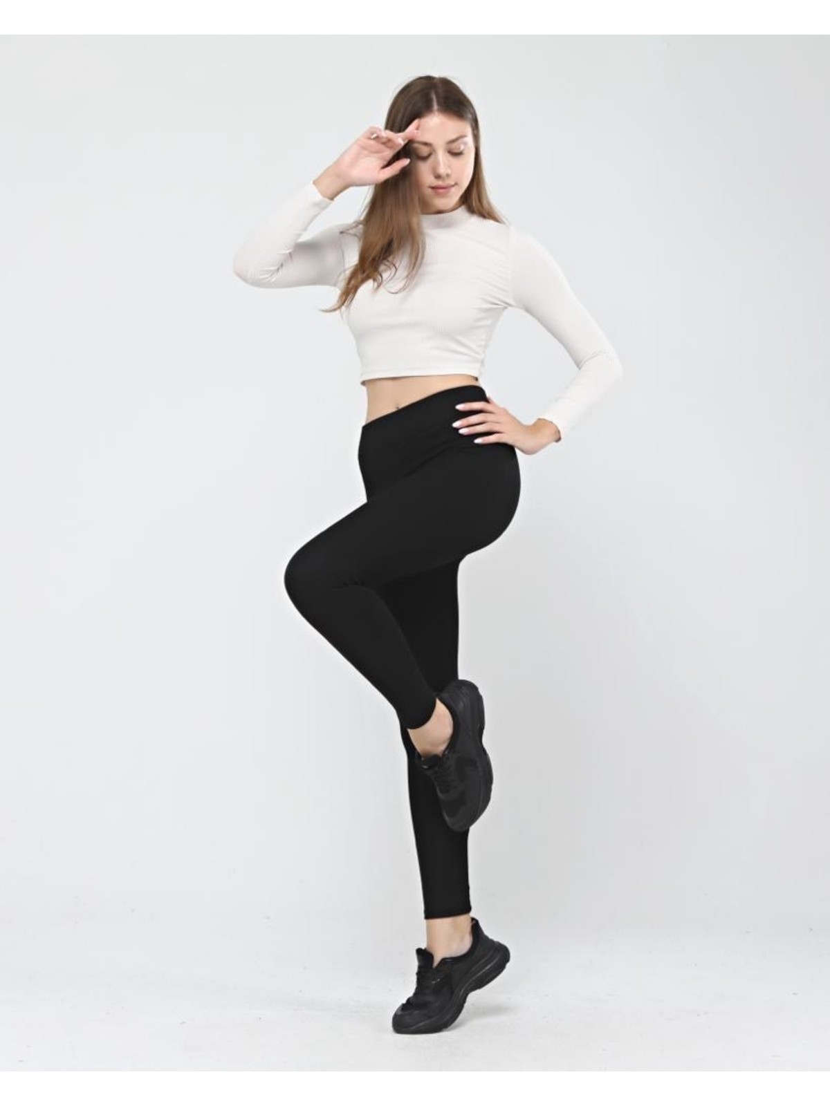 Thiff Kadın Siyah Toparlayıcı Sıkılaştırıcı Çelik Örme Tayt