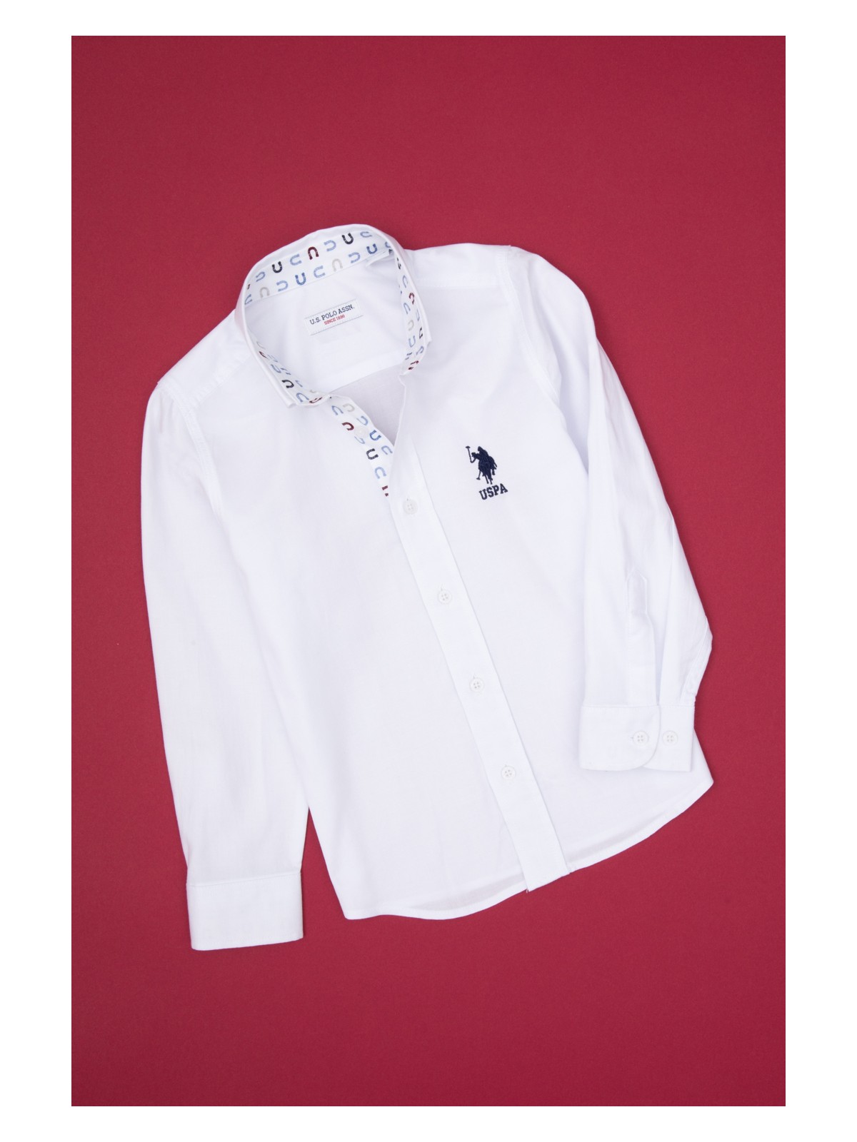 U.S. Polo Assn. U.s. Polo Assn. Erkek Çocuk Açık Mavi Gömlek Desenli 50316701-VR003 - Görsel 4