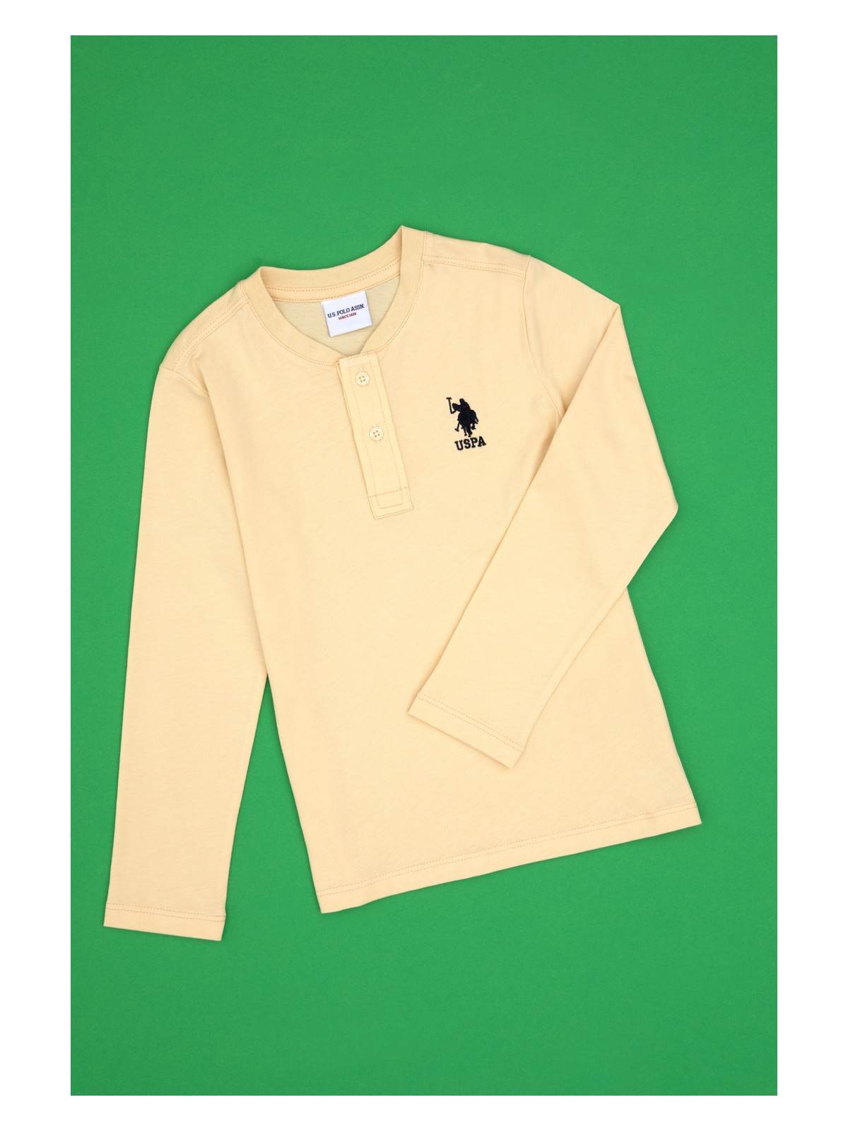 U.S. Polo Assn. Erkek Çocuk Ekru Bisiklet Yaka Sweatshirt 50314909-VR013 - Görsel 3