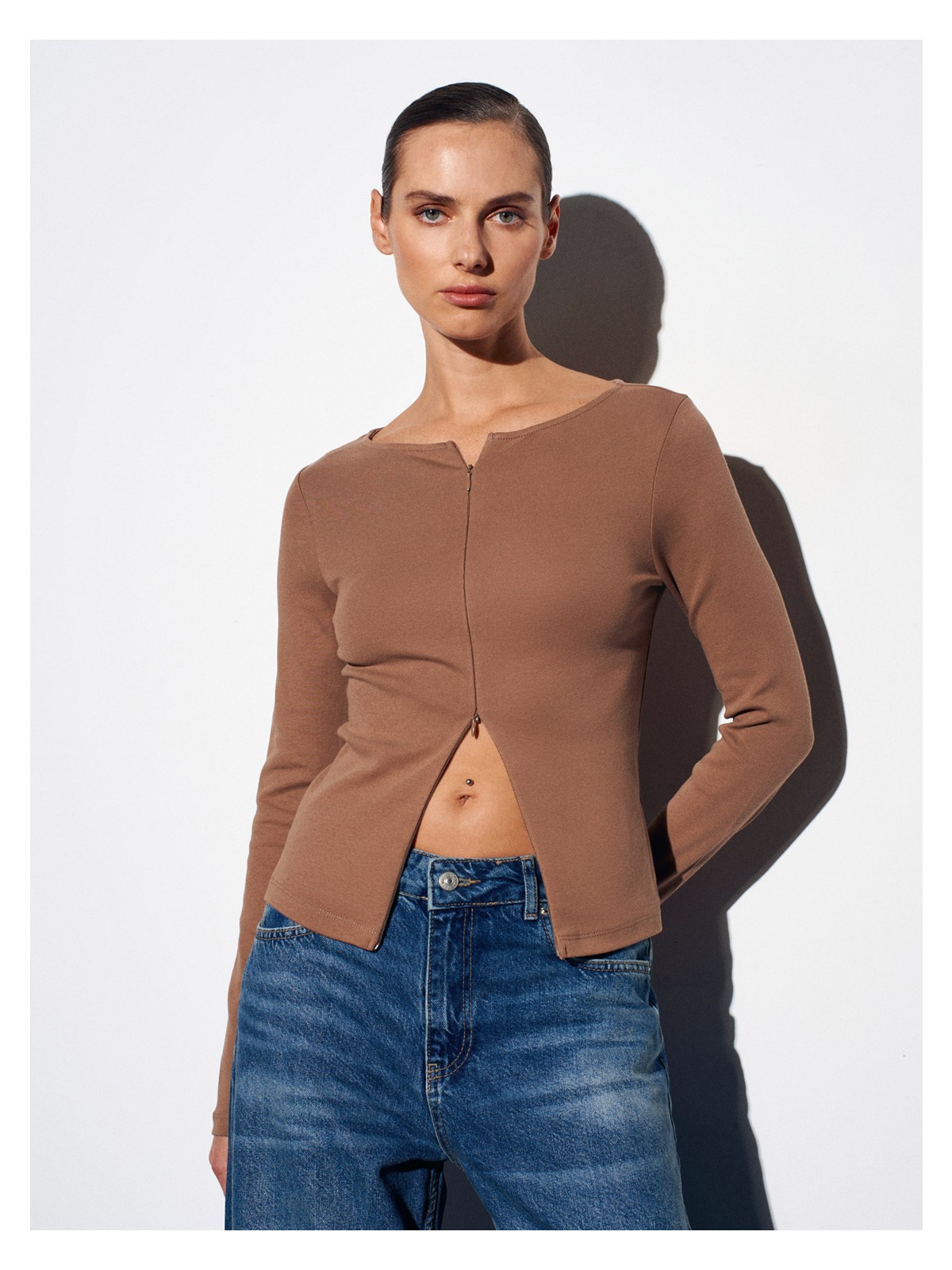 Dilvin 31993 Çift Fermuarlı Top-Vizon