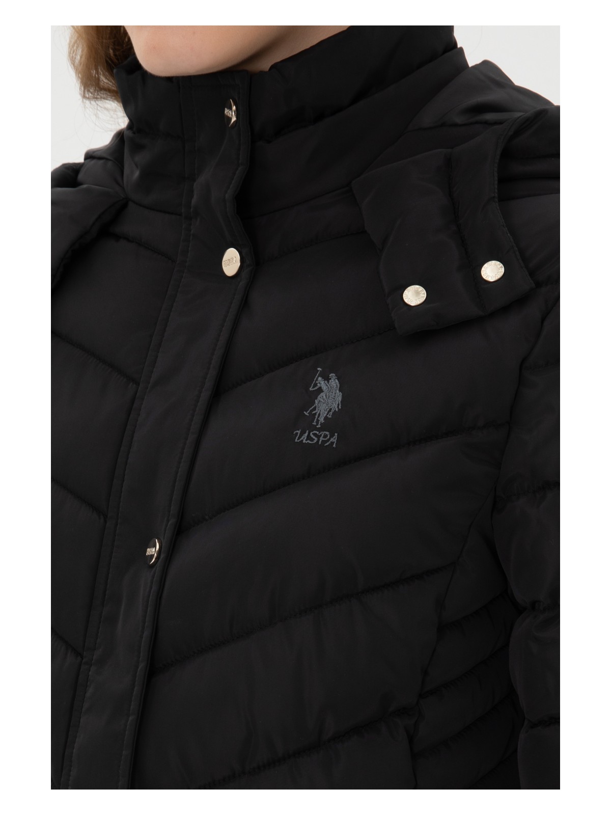 U.S. Polo Assn. Kadın Siyah Kaban 50312015-VR046 - Görsel 7