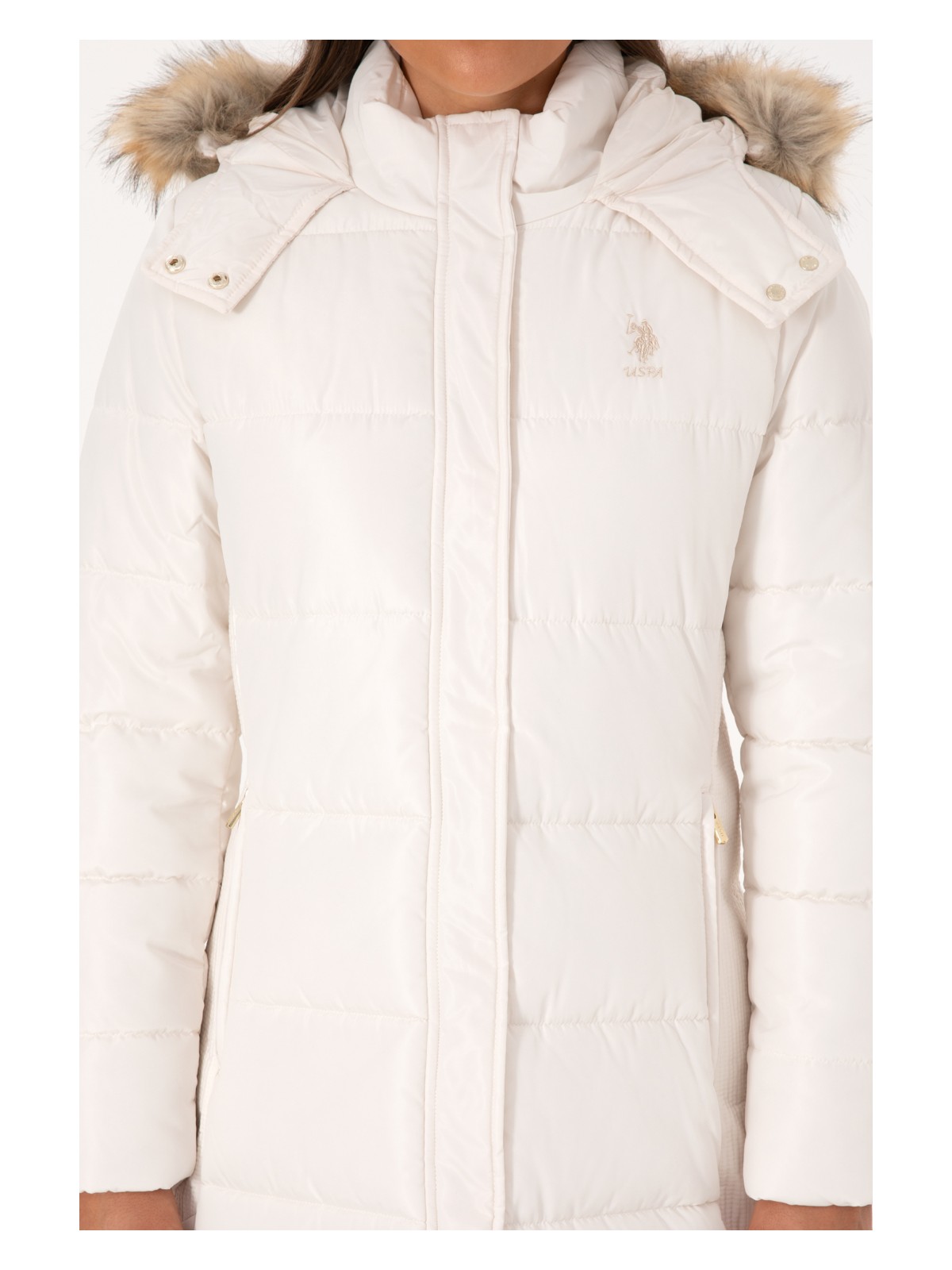U.S. Polo Assn. Kadın Krem Kaban 50308001-VR256 - Görsel 6