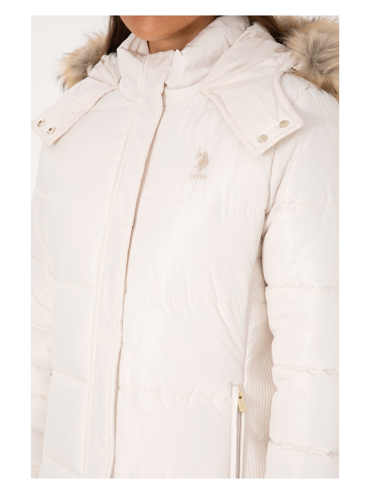 U.S. Polo Assn. Kadın Krem Kaban 50308001-VR256 - Görsel 7