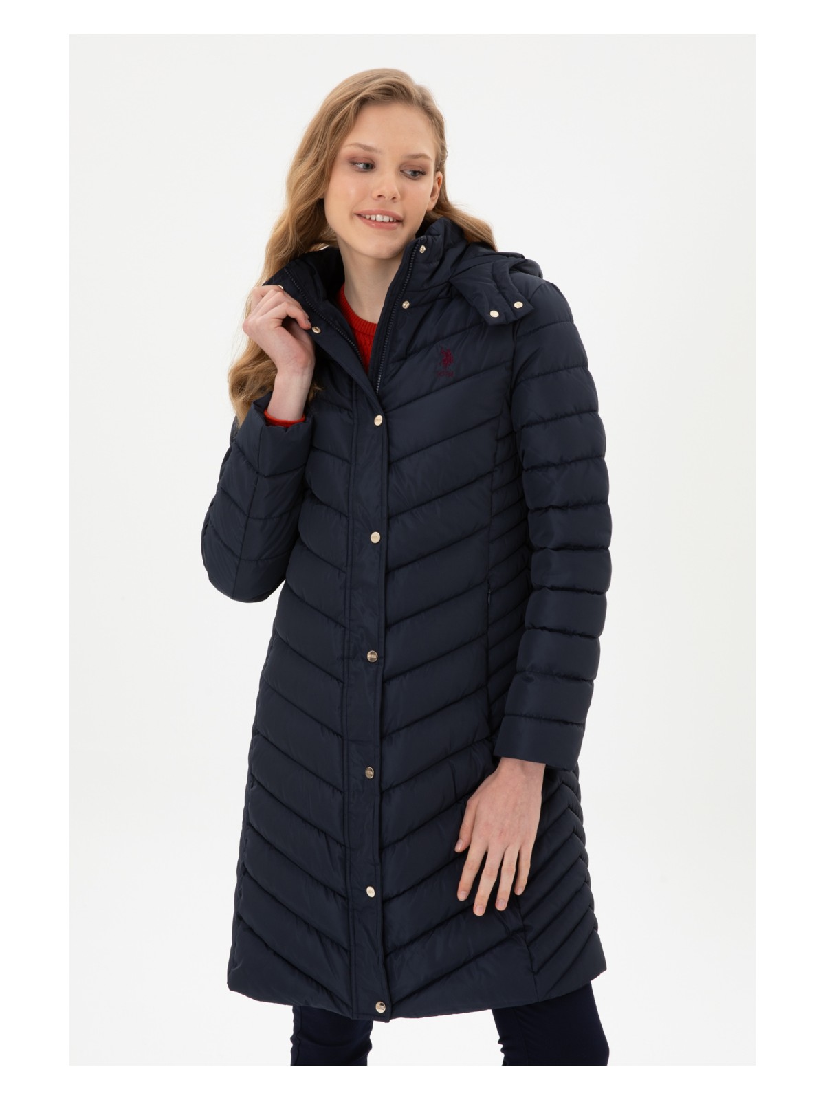 U.S. Polo Assn. Kadın Lacivert Kaban 50312015-VR033 - Görsel 3