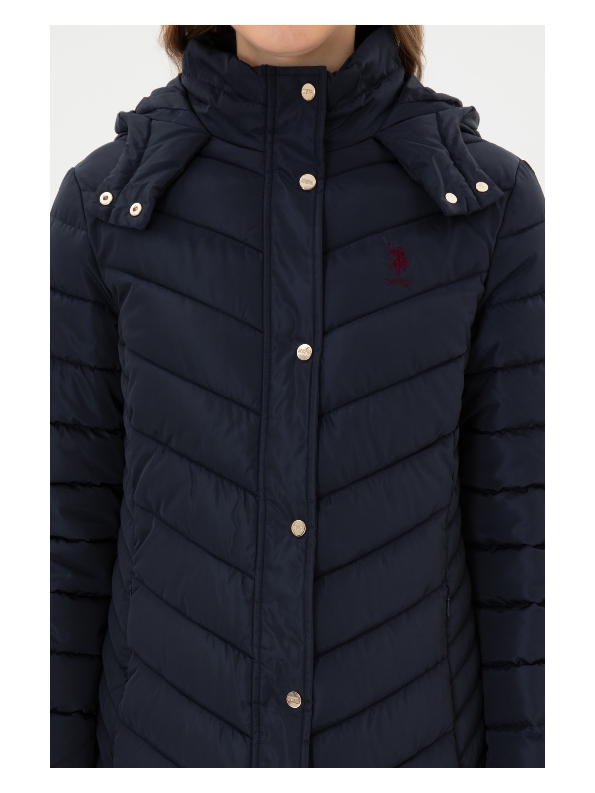 U.S. Polo Assn. Kadın Lacivert Kaban 50312015-VR033 - Görsel 6