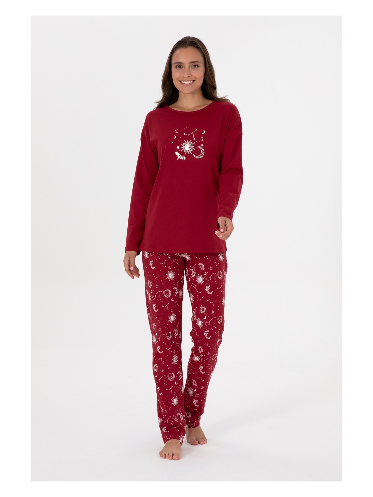 U.S. Polo Assn. U.s. Polo Assn. Kadın Bordo Pijama Takım 50318919-VR014