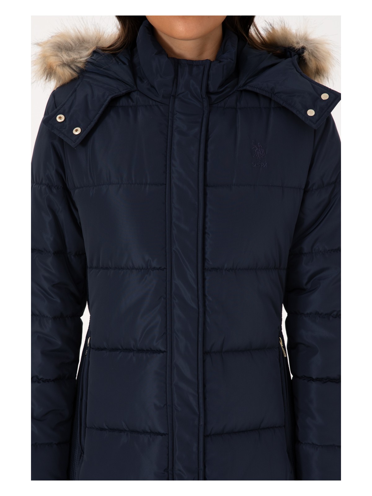 U.S. Polo Assn. Kadın Lacivert Kaban 50308001-VR033 - Görsel 6