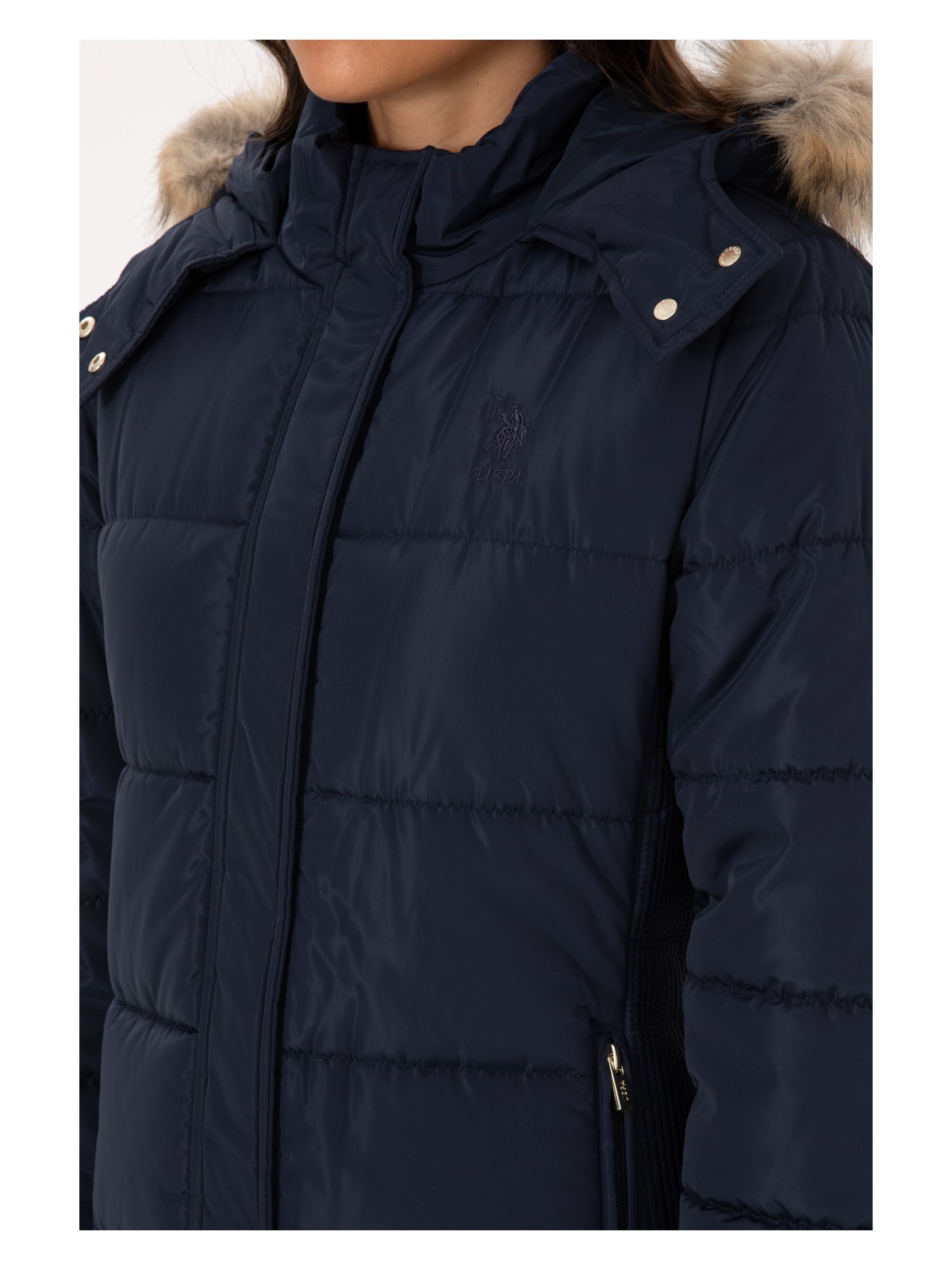 U.S. Polo Assn. Kadın Lacivert Kaban 50308001-VR033 - Görsel 7