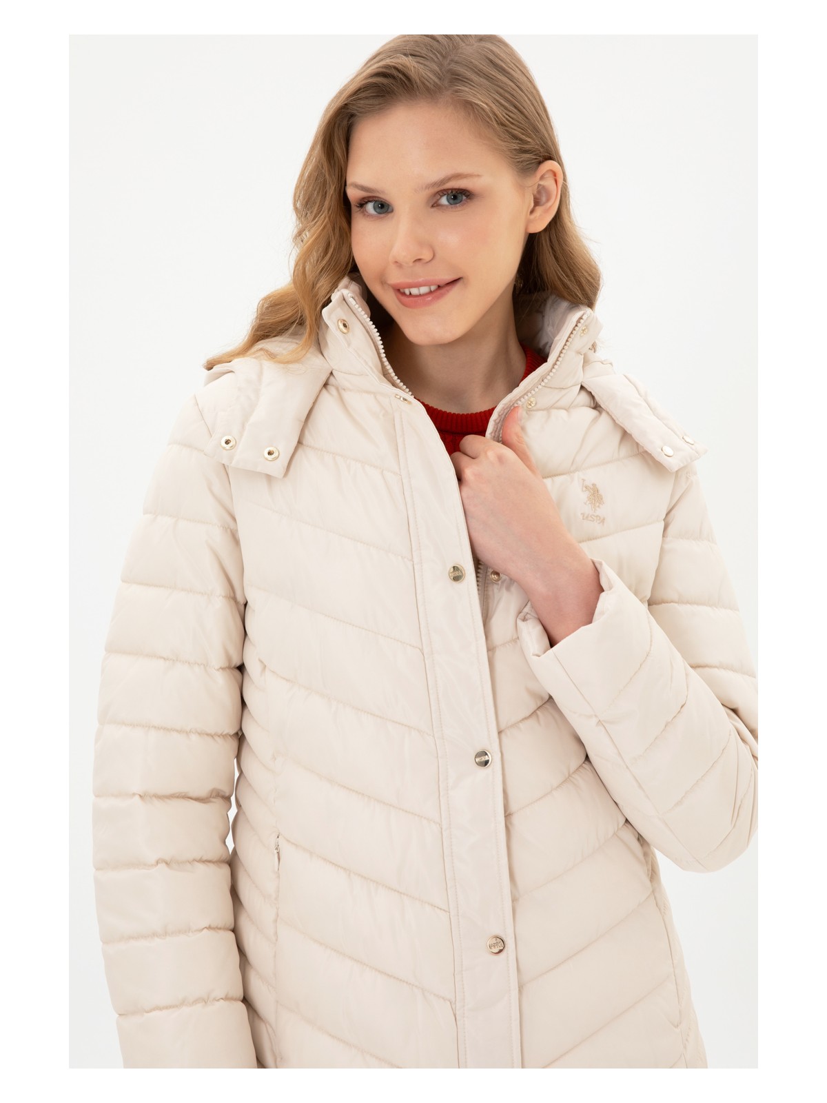 U.S. Polo Assn. Kadın Krem Kaban 50312015-VR256 - Görsel 2
