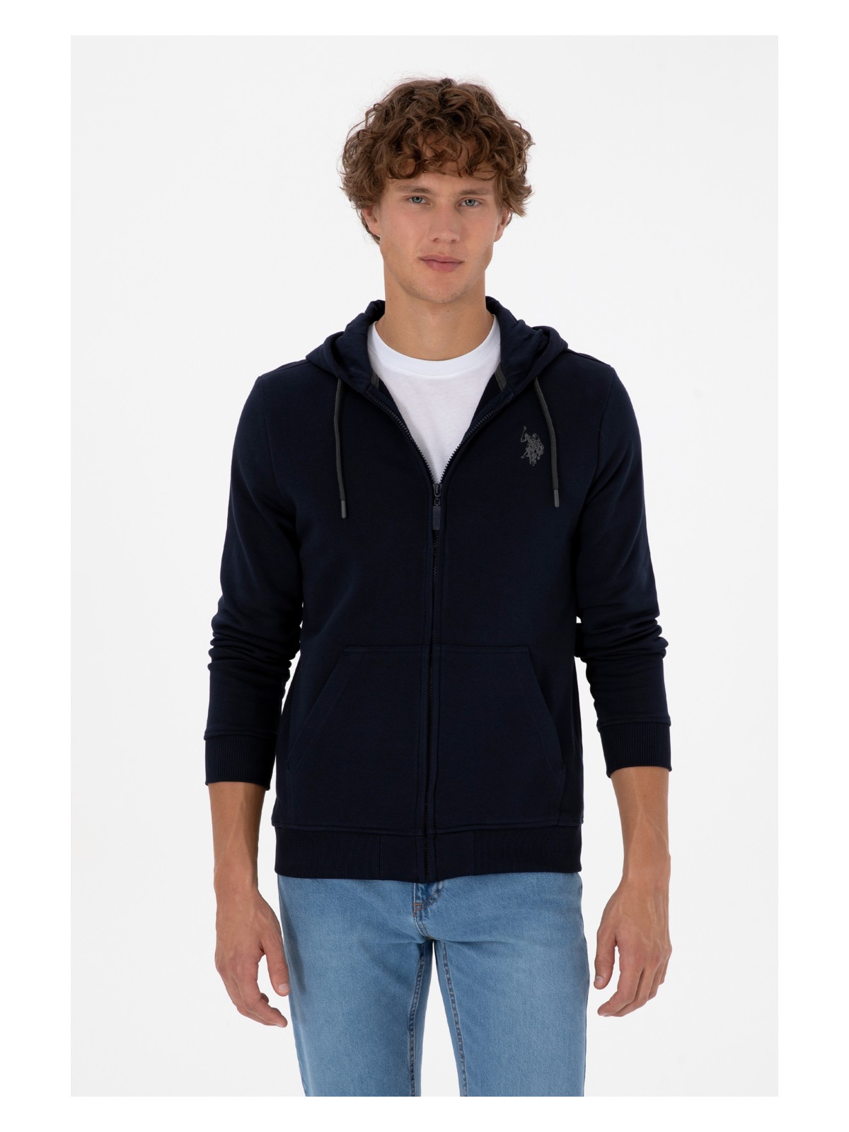 U.S. Polo Assn. Erkek Regular Fit Açık Gri Örme Hırka 50313748-VR001 - Görsel 5