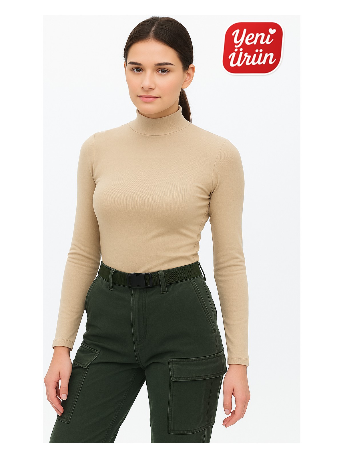 Novelle Balıkçı Yaka Uzun Kol Fitilli Bluz - Görsel 4