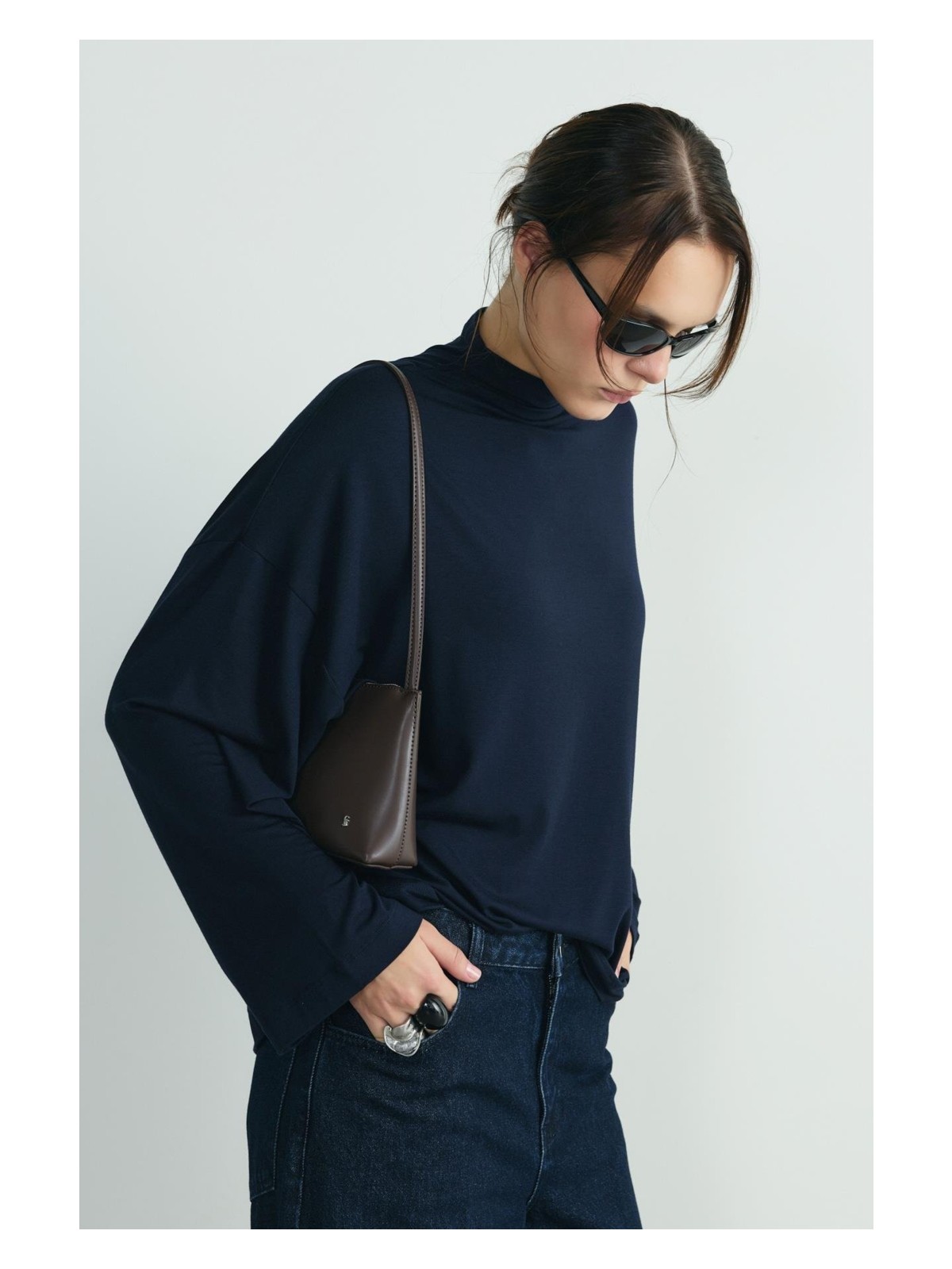 Suud Collection Kahverengi Olivia Bluz - Görsel 7