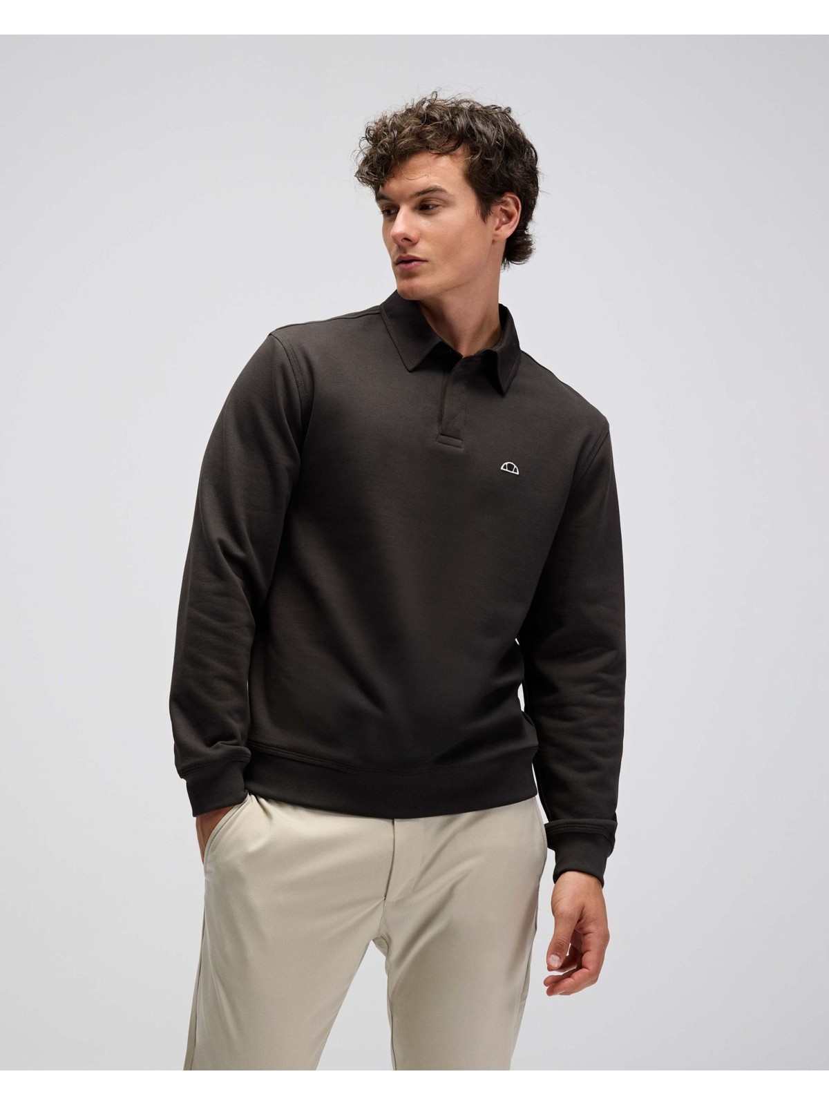 Ellesse Erkek Polo Sweatshirt EM607-BK - Görsel 5