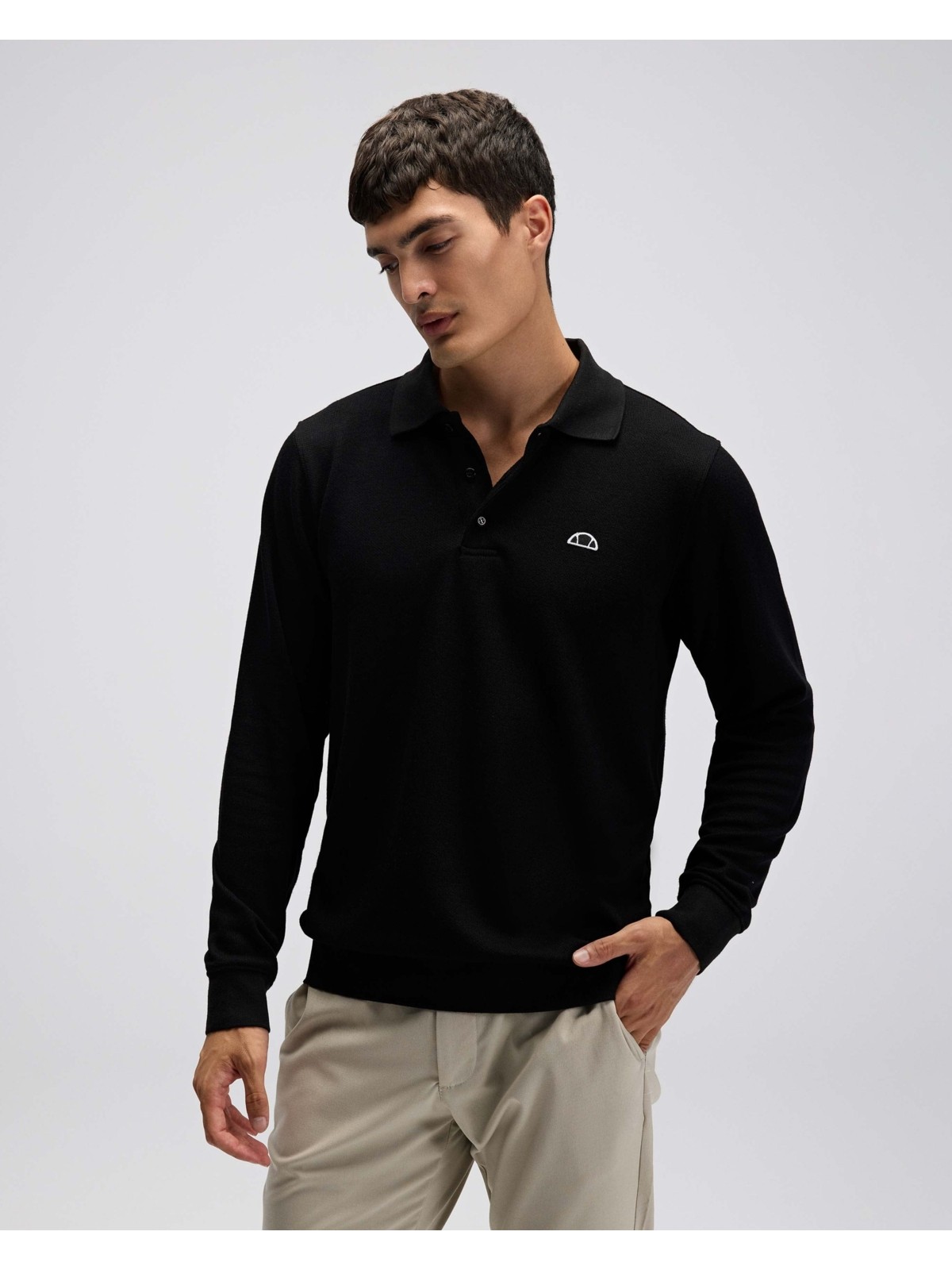 Ellesse Erkek Polo Sweatshirt EM607-BK