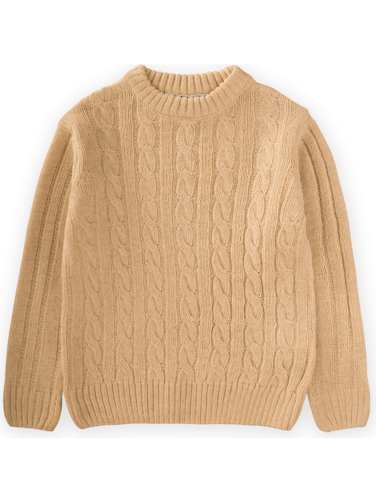 Cigit Saç Örgülü Kazak 1-8 Yaş Taş - Görsel 3