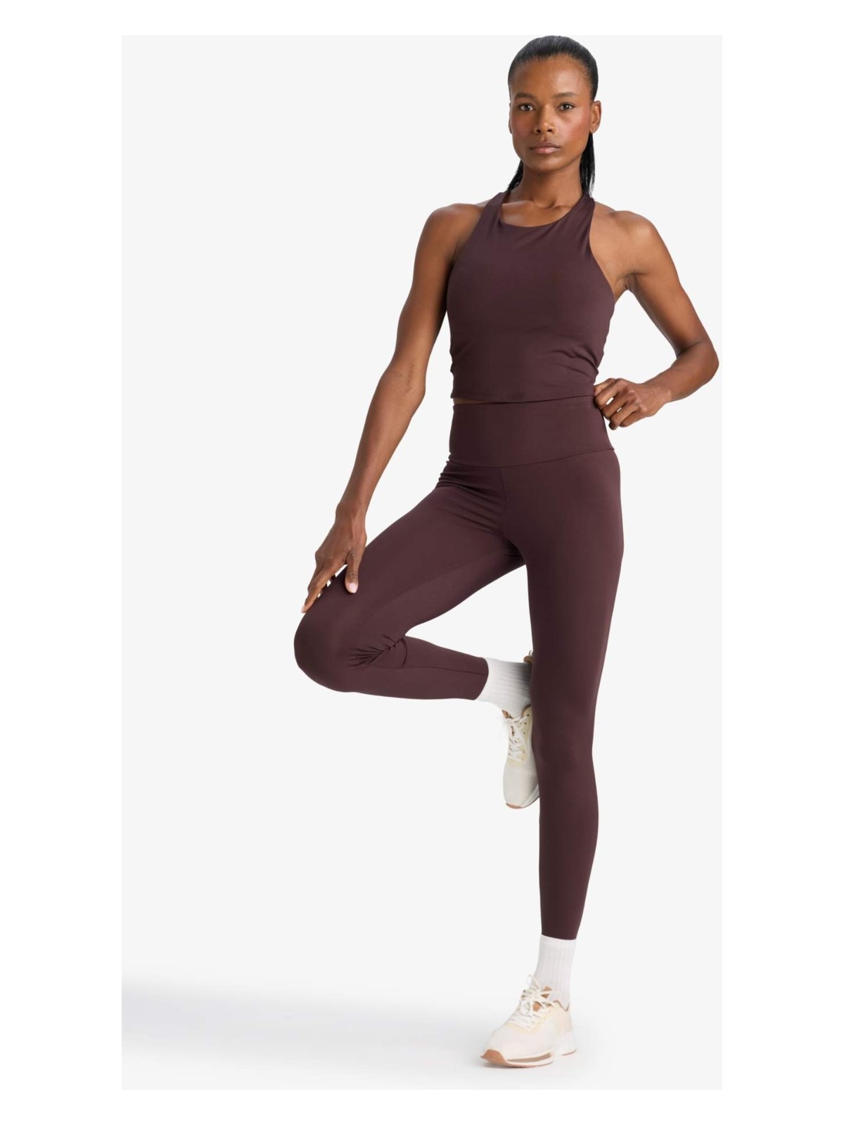 DeFacto Toparlayıcı Yüksek Bel Esnek Kumaş Basic Sporcu Tayt B4147AX25AU