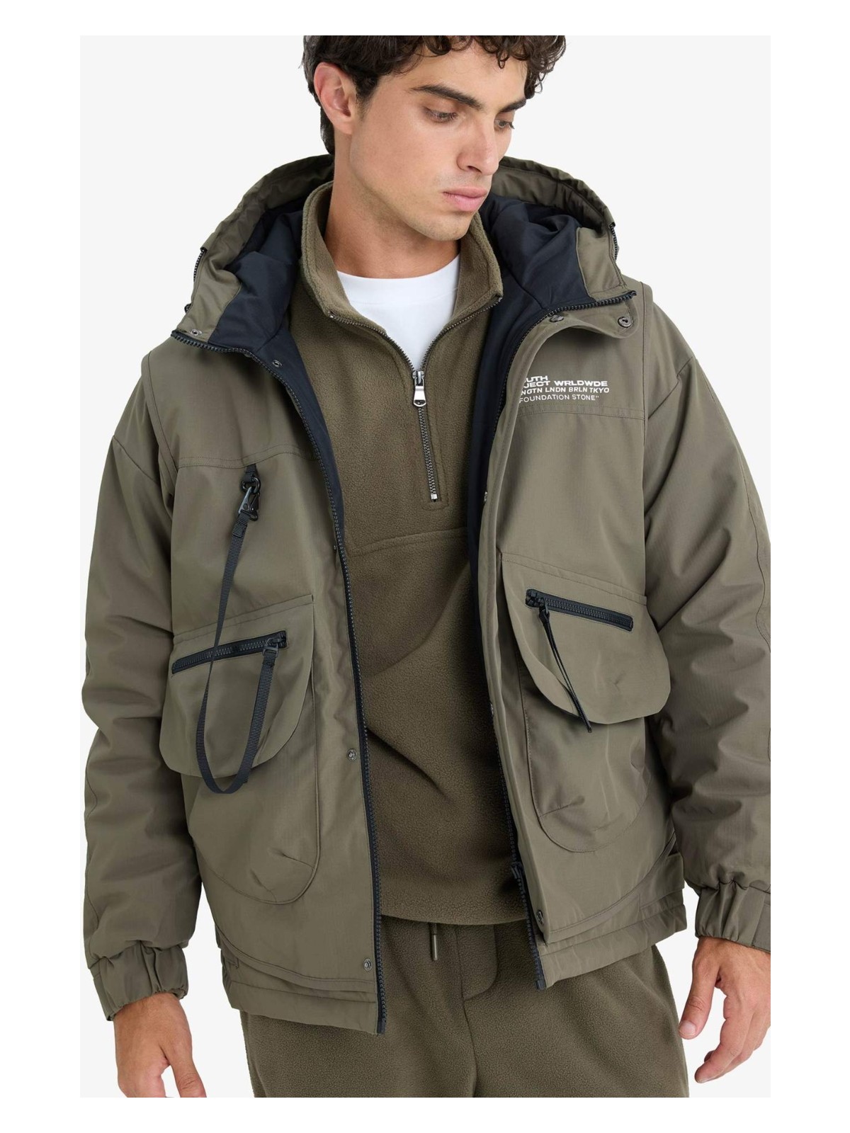 DeFacto Su İtici Kapüşonlu Mont F1148AX25WN