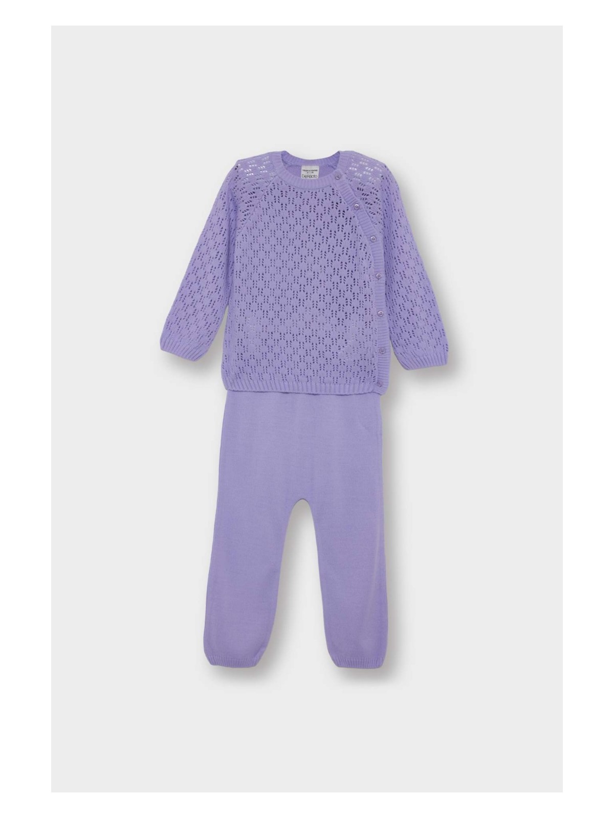 DeFacto 2'li Takım Ajurlu Triko Kazak Alt Kız Bebek F3223A525WN