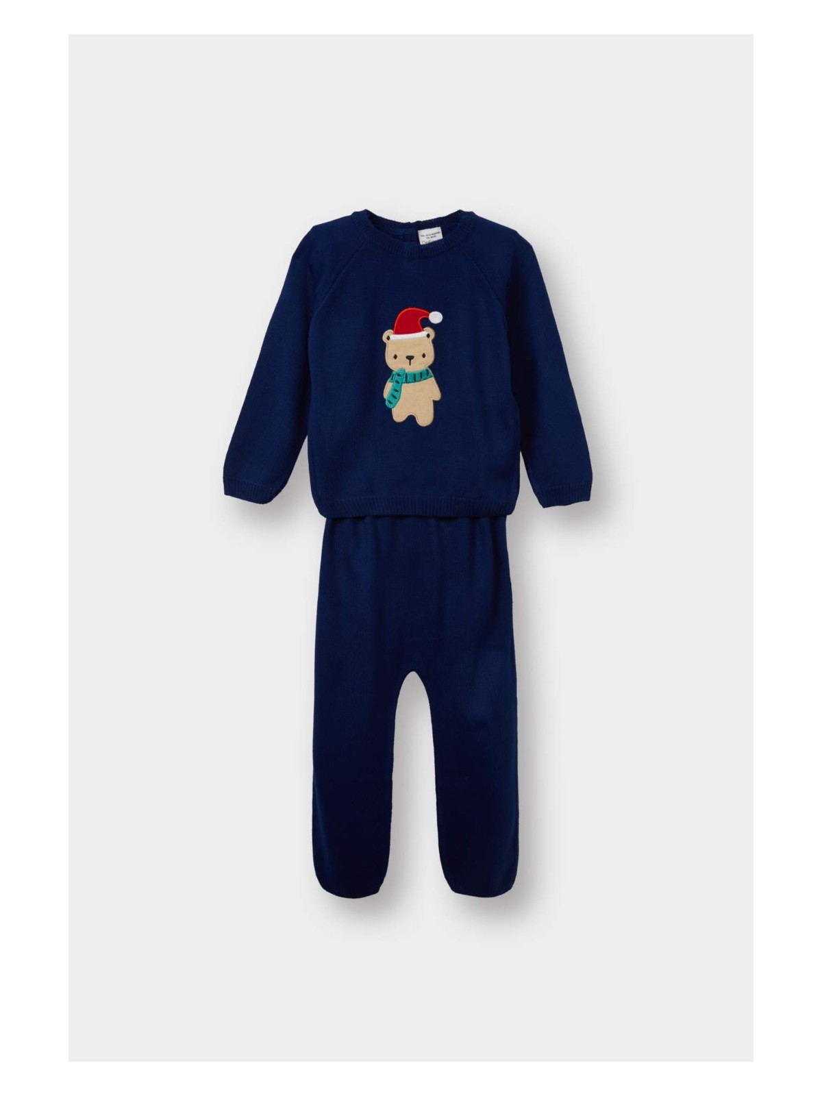 DeFacto 2'li Takım Ayı Baskılı Triko Kazak Alt Erkek Bebek F3234A525WN