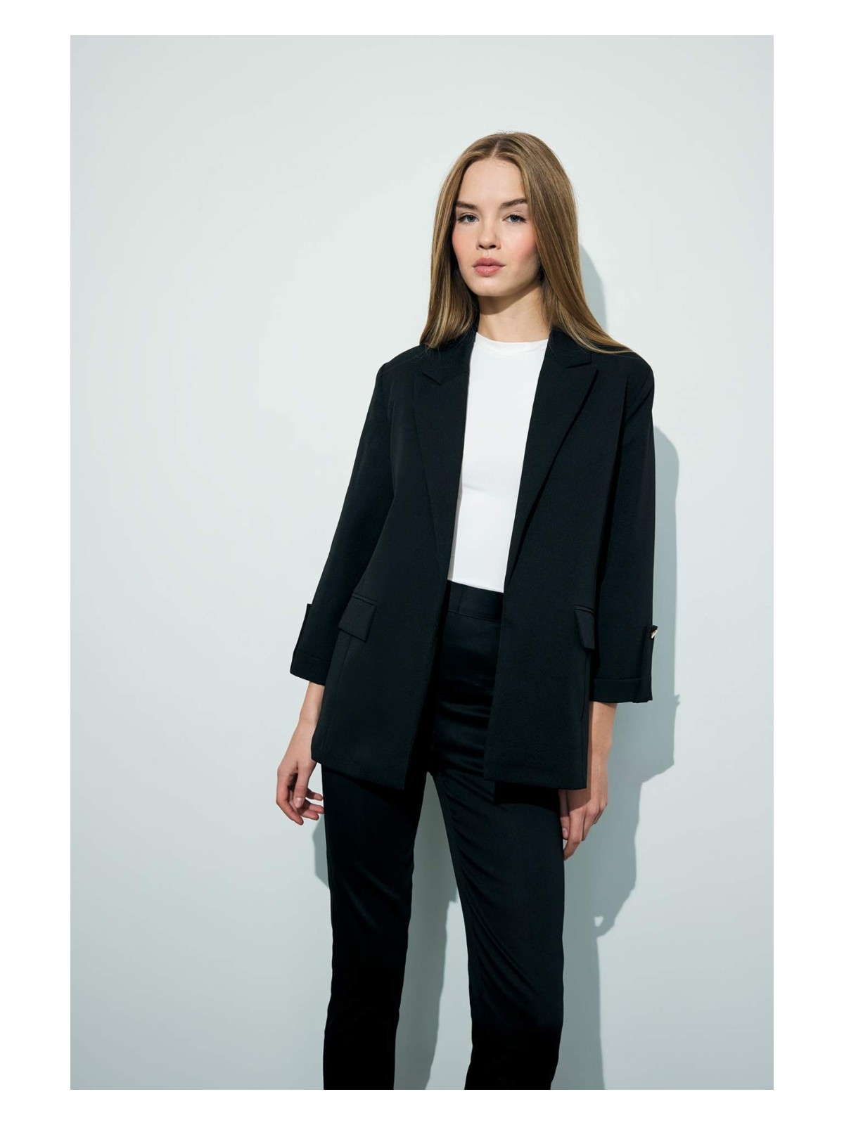 DeFacto Oversize Ceket Yaka Basic Blazer Ceket C3215AX25AU