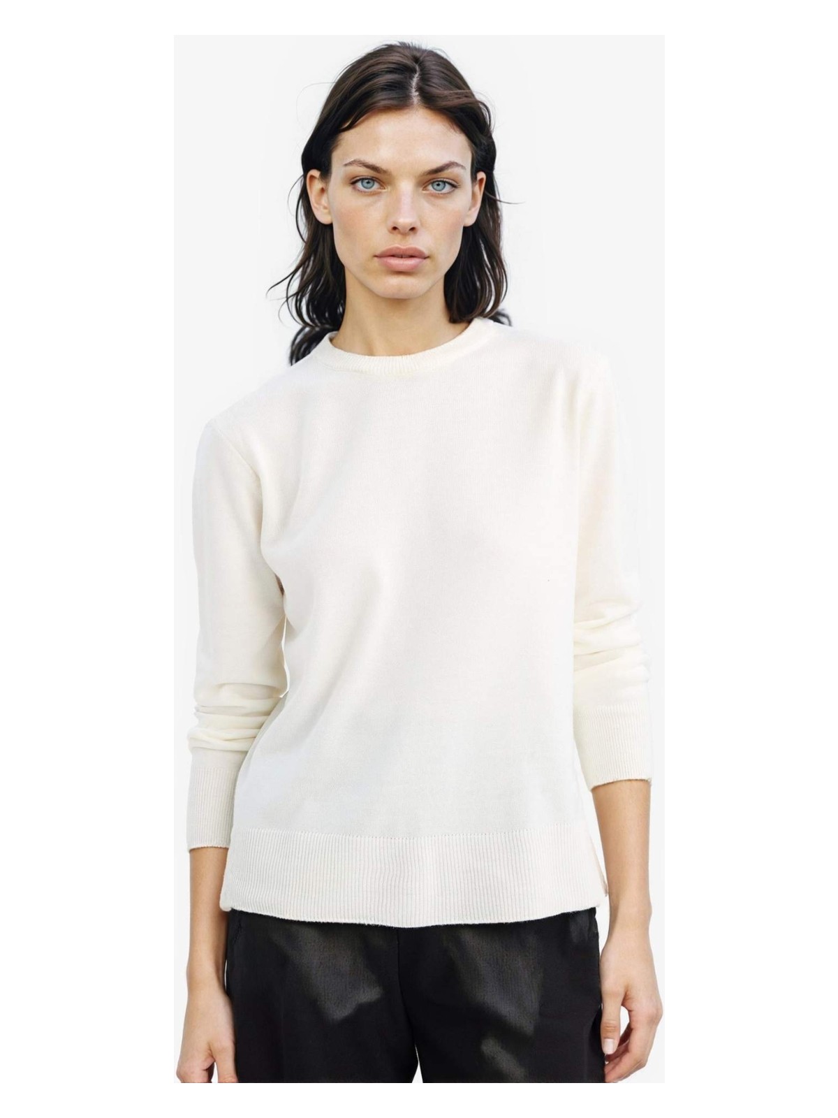 DeFacto Relax Fit Bisiklet Yaka Triko Kazak C0058AX25WN - Görsel 3