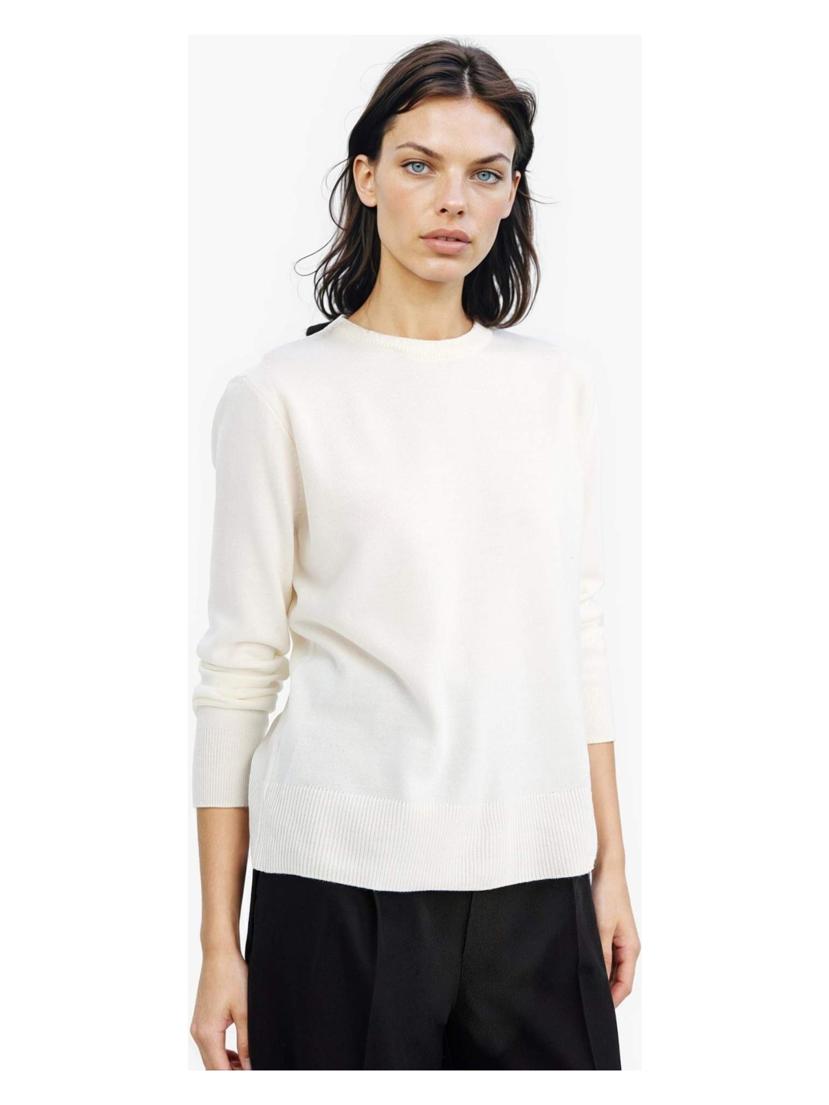 DeFacto Relax Fit Bisiklet Yaka Triko Kazak C0058AX25WN - Görsel 4