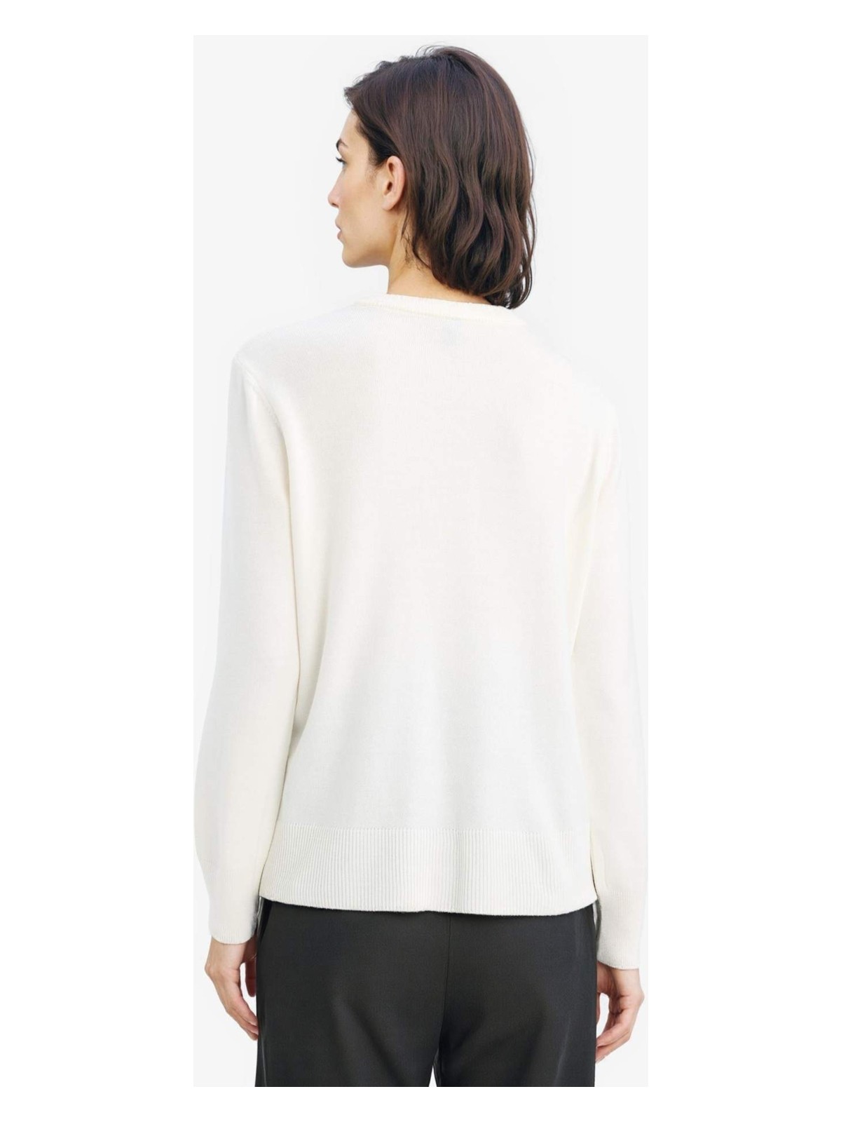 DeFacto Relax Fit Bisiklet Yaka Triko Kazak C0058AX25WN - Görsel 6