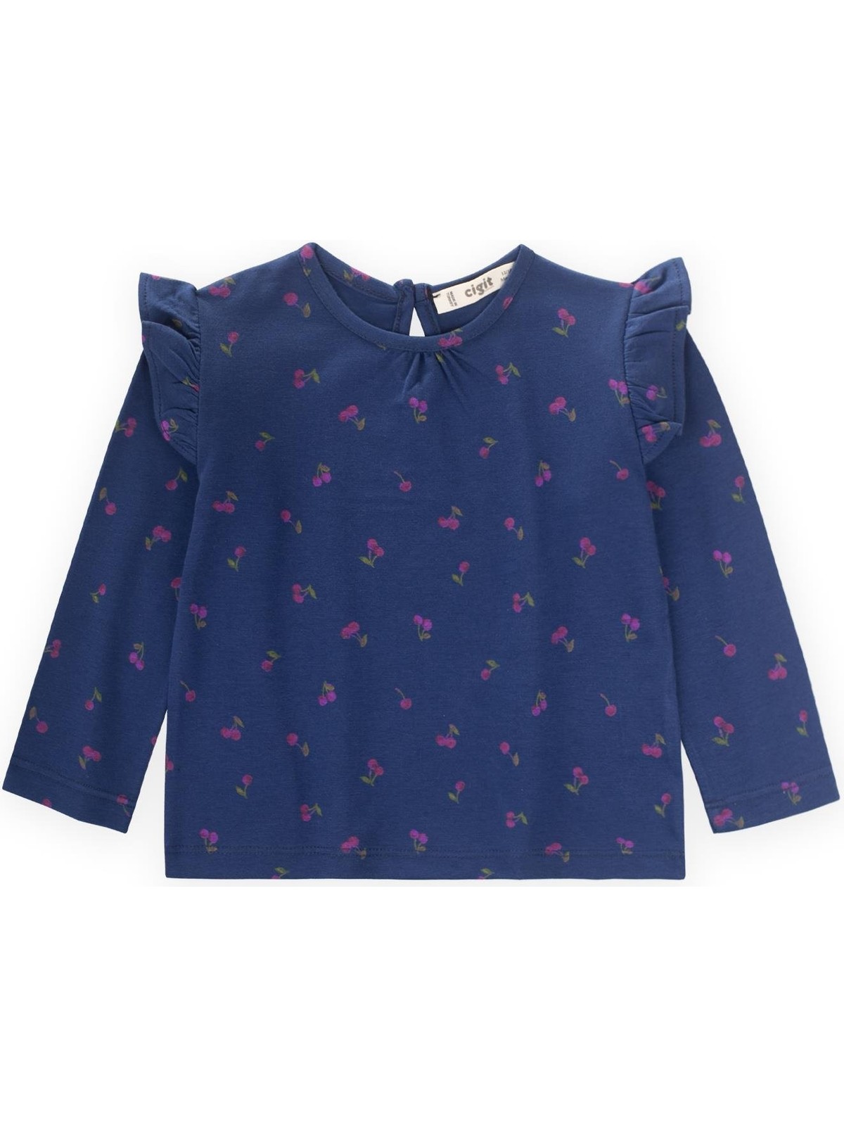 Cigit Uzun Kollu T-Shırt 1-7 Yaş Lacivert