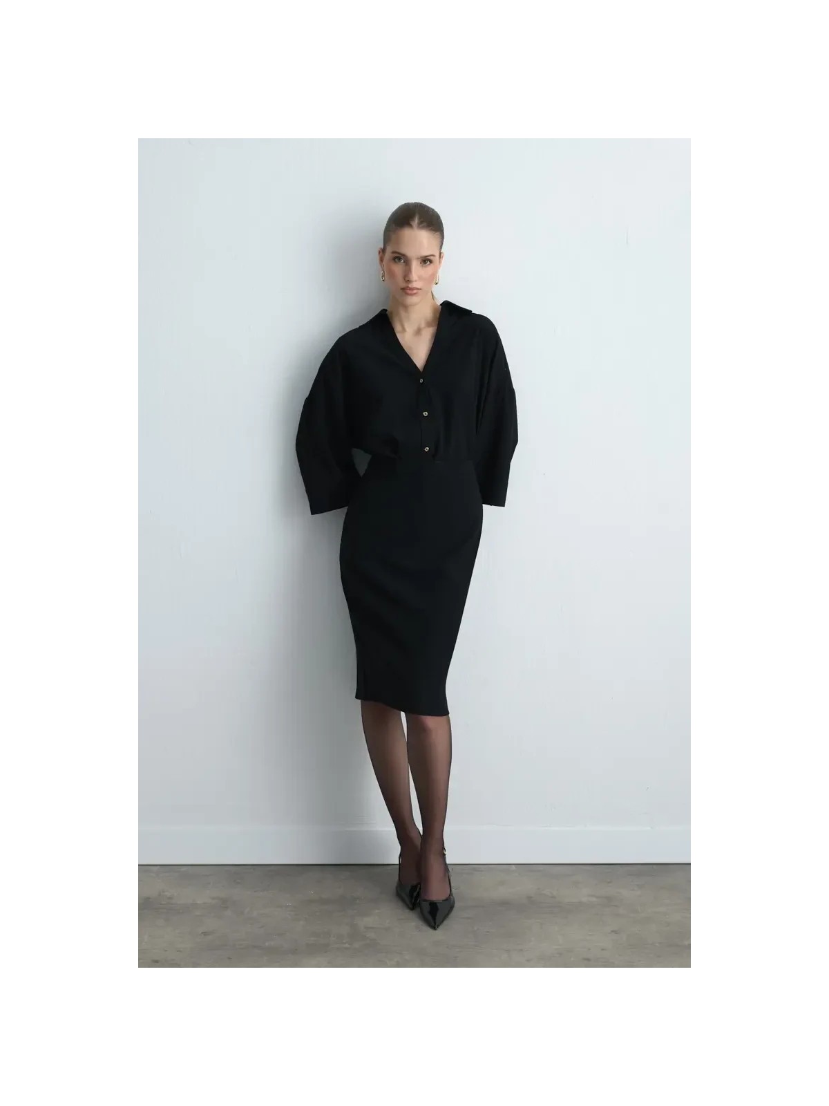 Gusto Krep Kalem Etek - Siyah